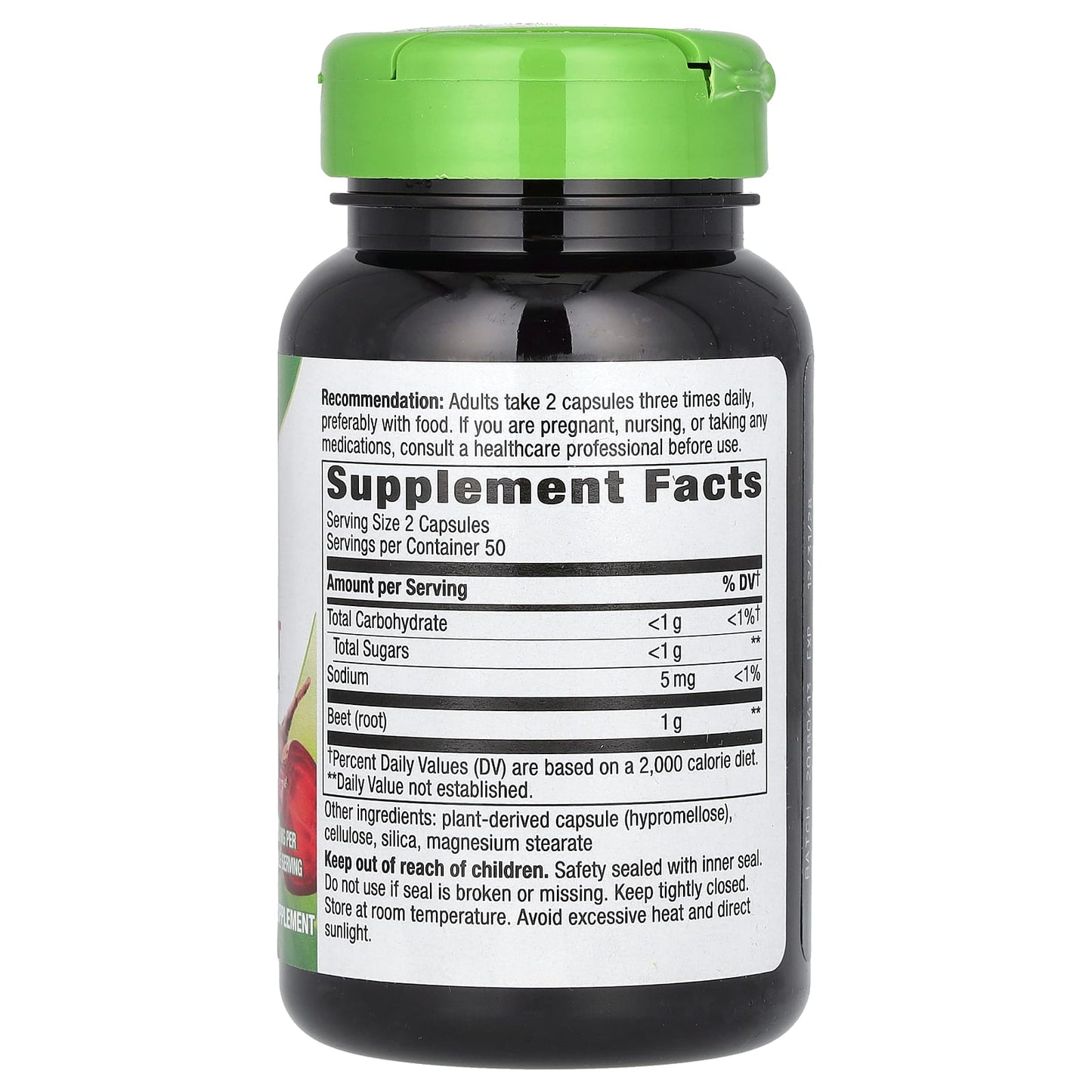 Nature's Way, Beet Root, 100 Vegan Capsules (500 mg per Capsule) - Image 2