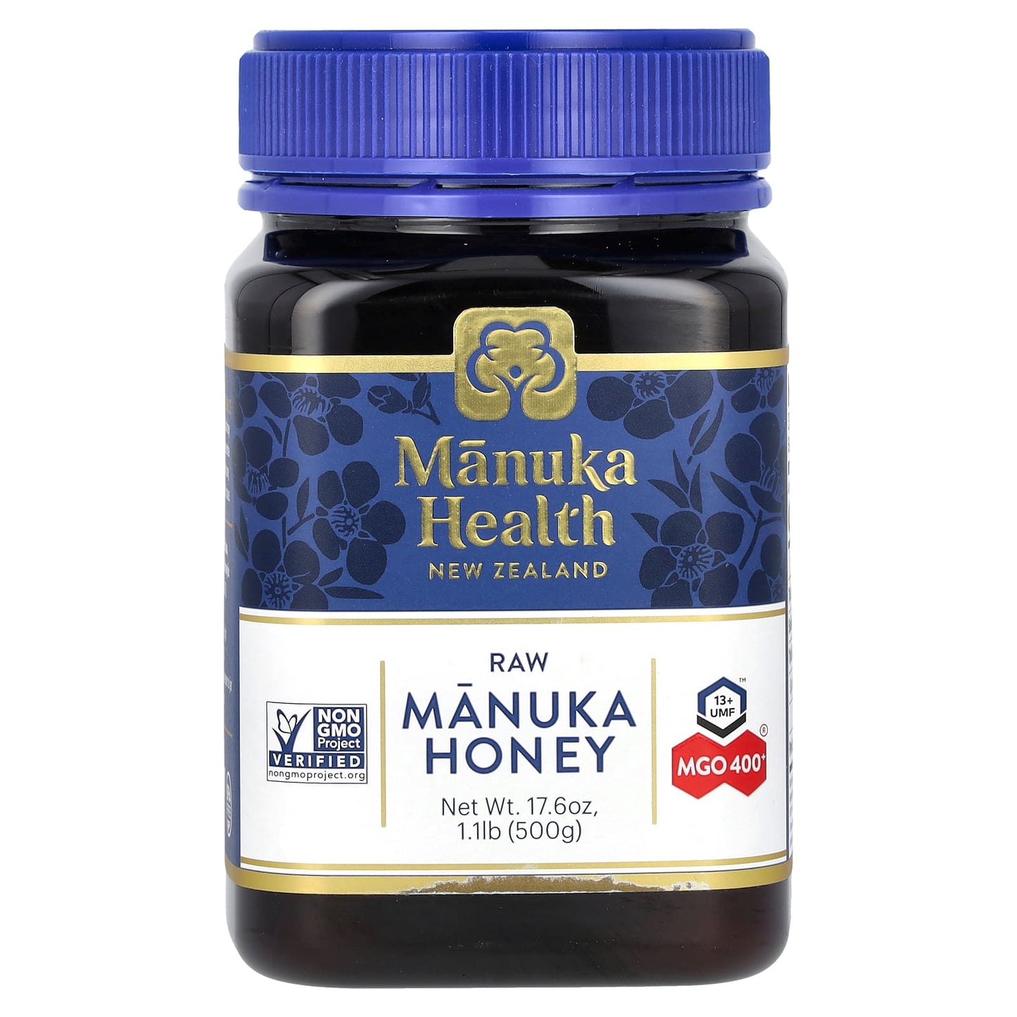 Manuka Health, Raw Manuka Honey, UMF 13+, MGO 400+, 17.6 oz (500 g) - Image 1