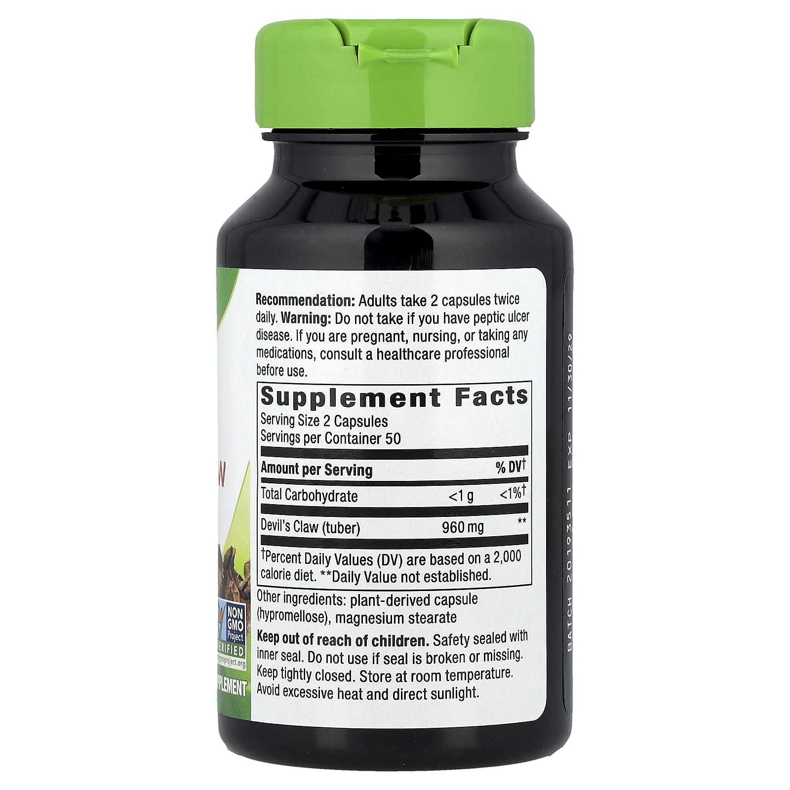 Nature's Way, Devil's Claw Root, 100 Vegan Capsules (480 mg per Capsule) - Image 2