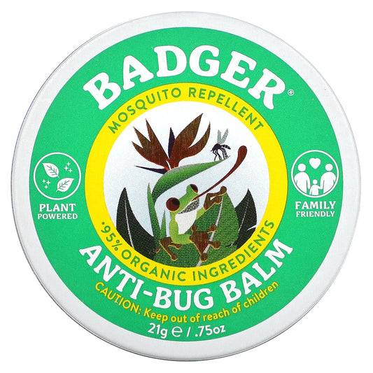 Badger Organic Anti-Bug Balm with Citronella & Rosemary - 0.75 oz - Image 1