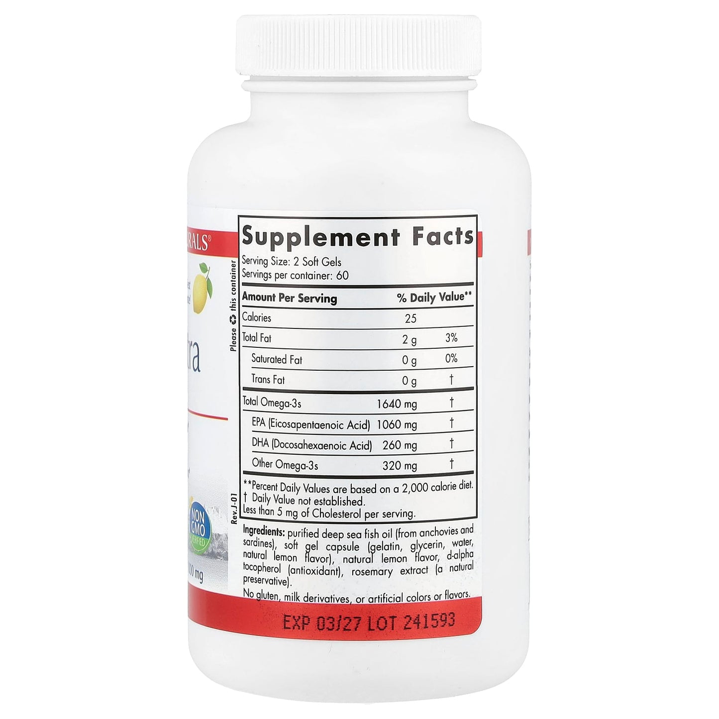 Nordic Naturals, ProEPA™ Xtra, Lemon, 120 Soft Gels - Image 2