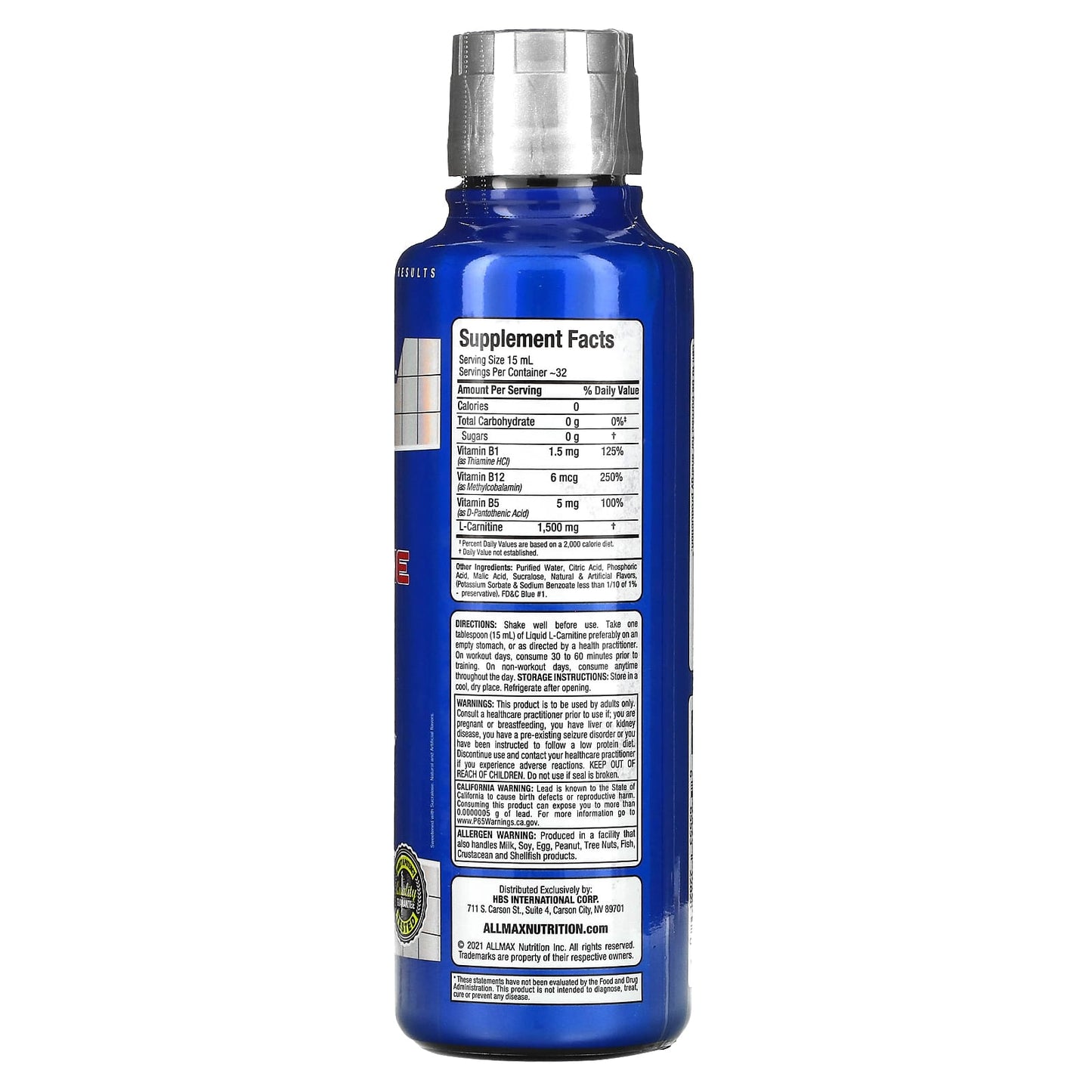 Boost Energy with ALLMAX Liquid L-Carnitine 1500 - Image 2