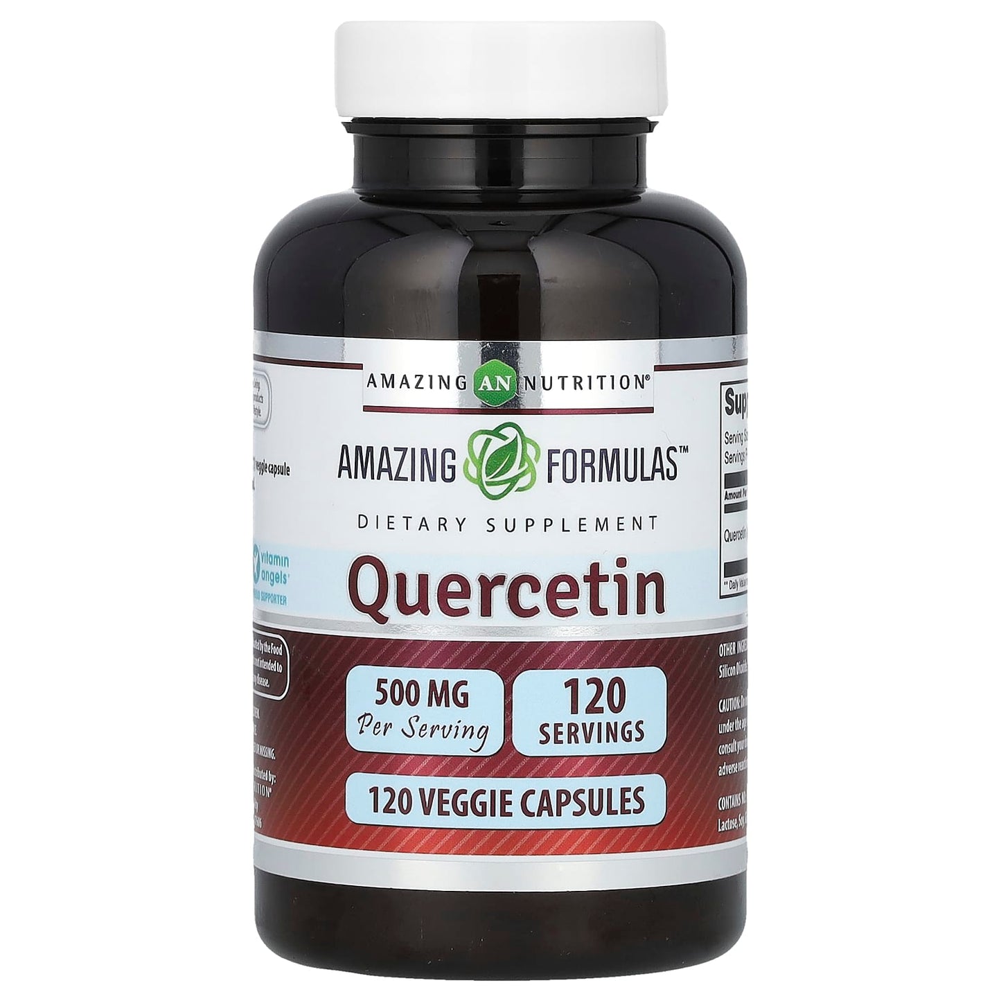 Quercetin 500mg, 120 Veggie Capsules for Immune & Anti-Inflammatory Support - Image 1