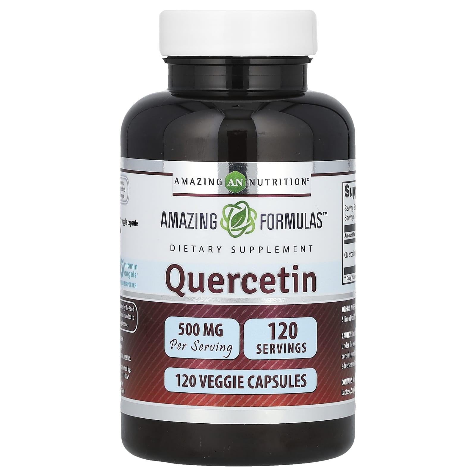 Quercetin 500mg, 120 Veggie Capsules for Immune & Anti-Inflammatory Support - Image 1