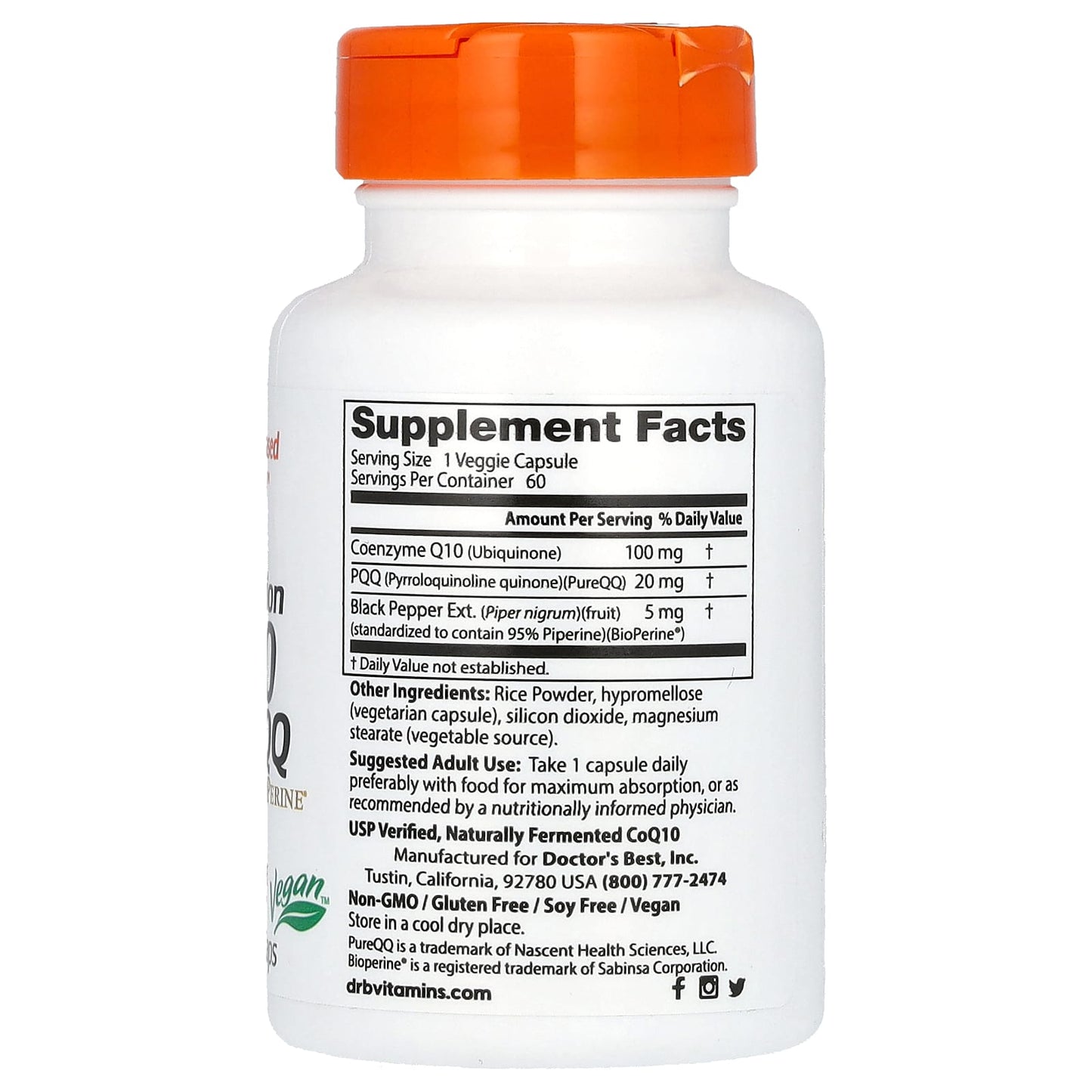 Support Brain Health with Doctor's Best High Absorption CoQ10 + PQQ - Image 2