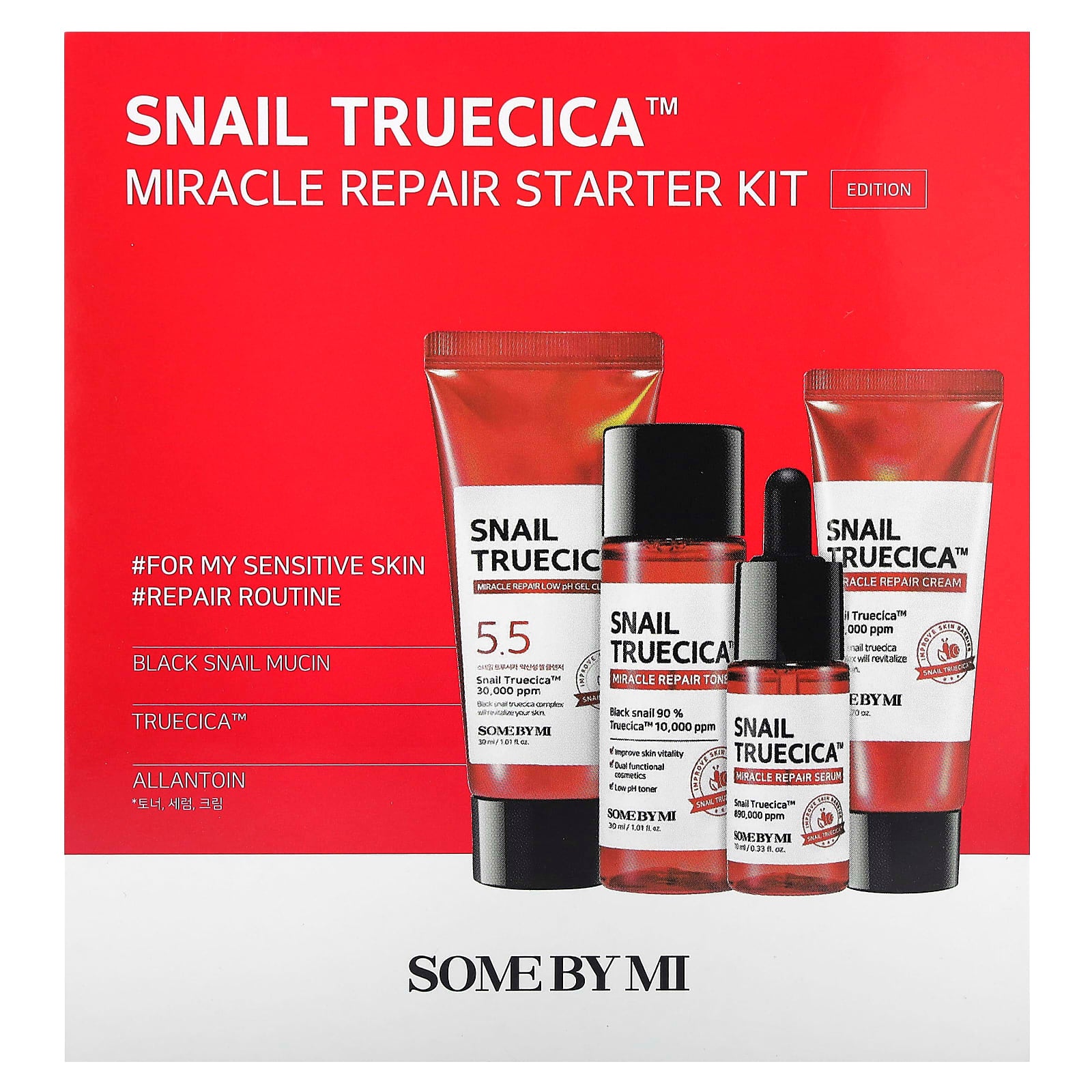 SOME BY MI, Snail Truecica Miracle Repair Starter Kit, 4 Piece Kit - Image 2
