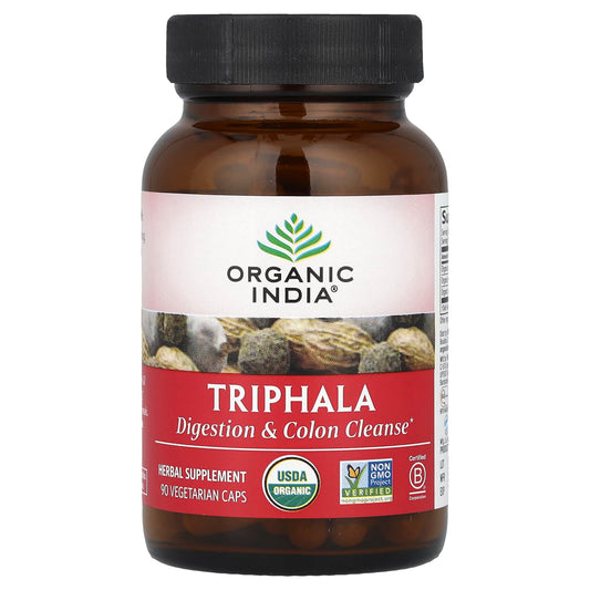 Organic India, Triphala, 90 Vegetarian Caps - Image 1