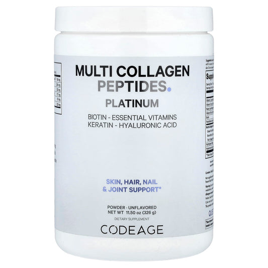 Codeage Multi Collagen Peptides Powder, Platinum, Unflavored, 11.5 oz - Image 1