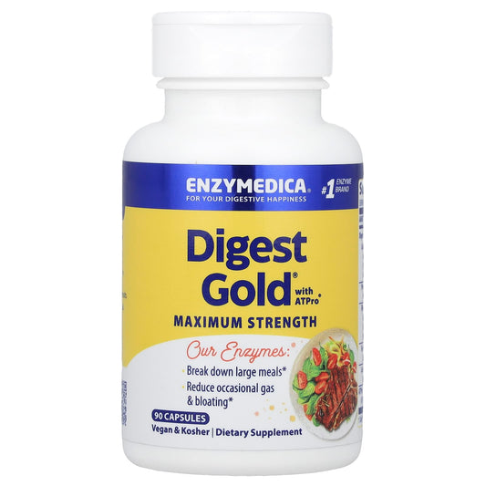 Max Strength Digestive Enzymes by Enzymedica - 90 Capsules - Image 1