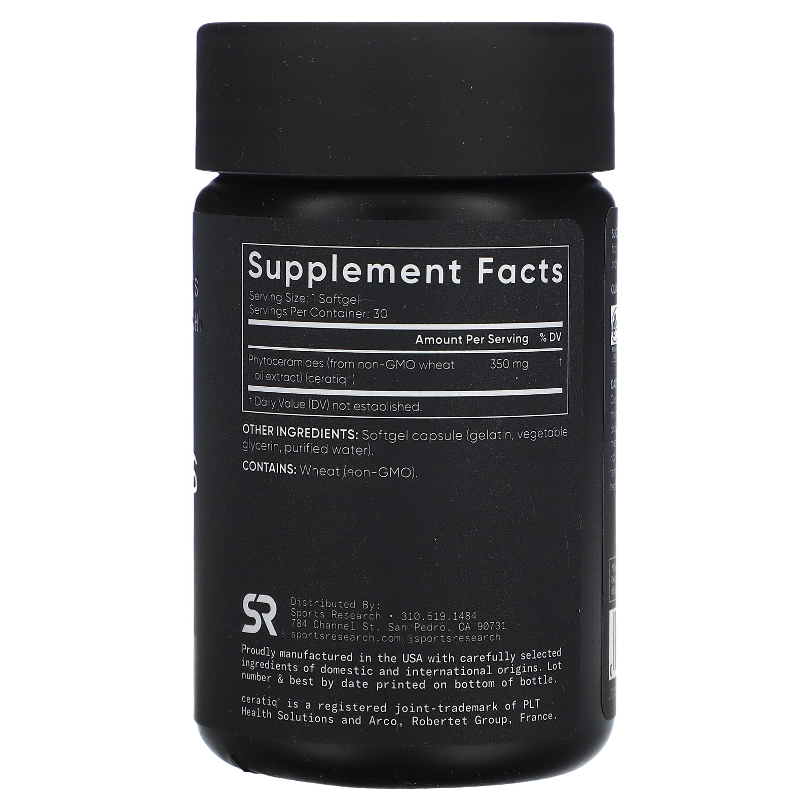 Sports Research, Phytoceramides Mini-Gels, 350 mg, 30 Softgels - Image 2