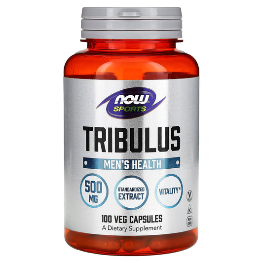 NOW Foods, Sports, Tribulus, Men's Health, 500 mg, 100 Veg Capsules - Image 1