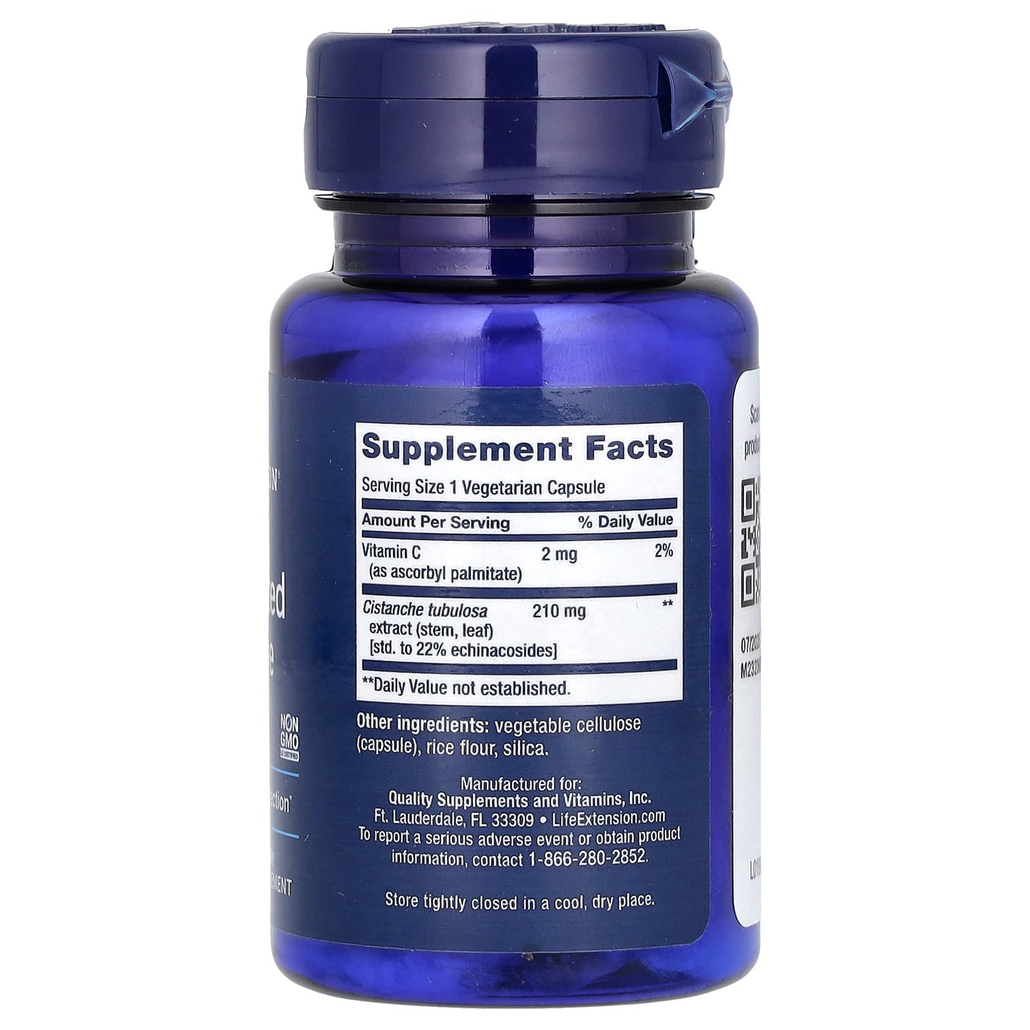 Life Extension, Standardized Cistanche, 30 Vegetarian Capsules - Image 2
