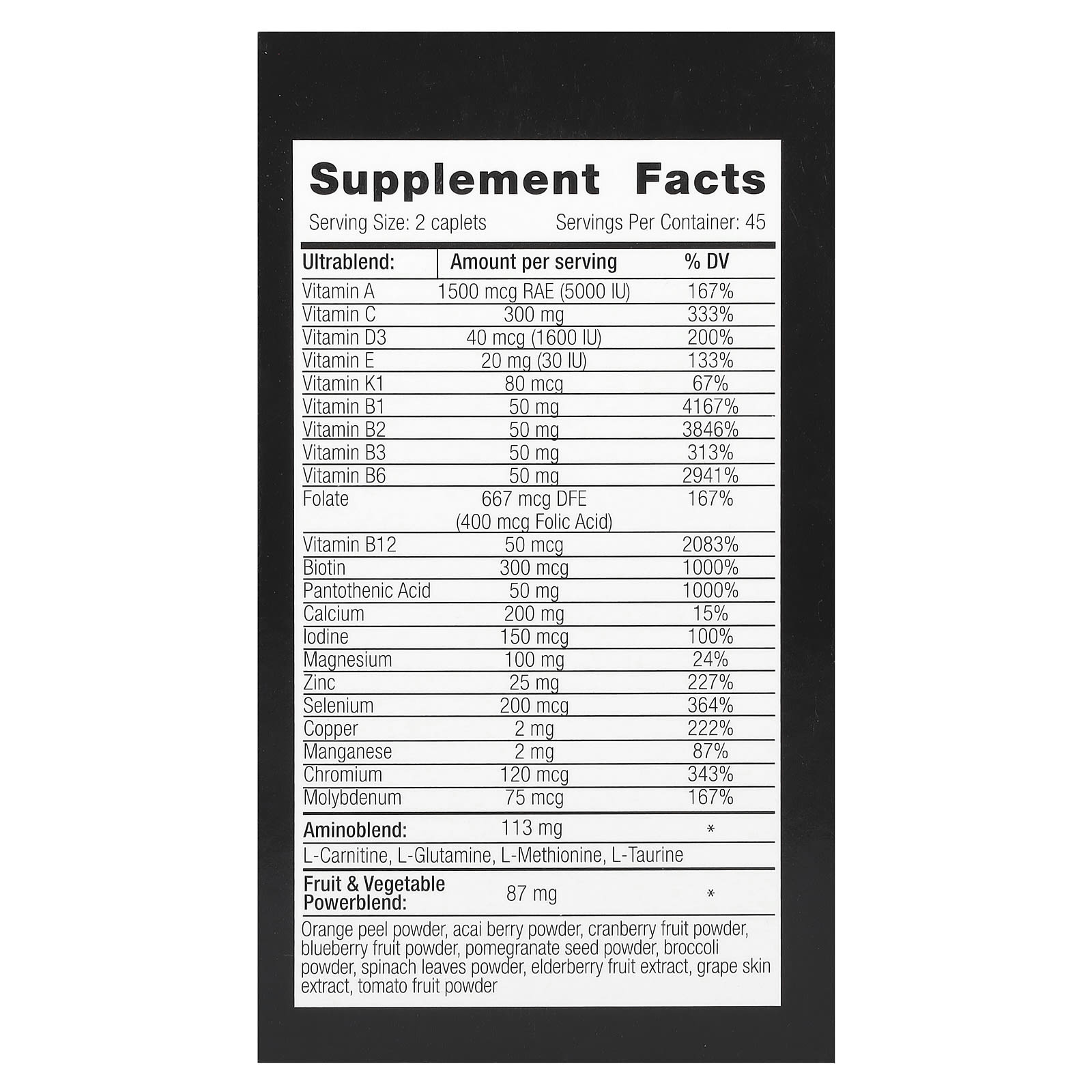 Vplab, Ultra Men’s Sport Multivitamin Formula, 90 Caplets - Image 2