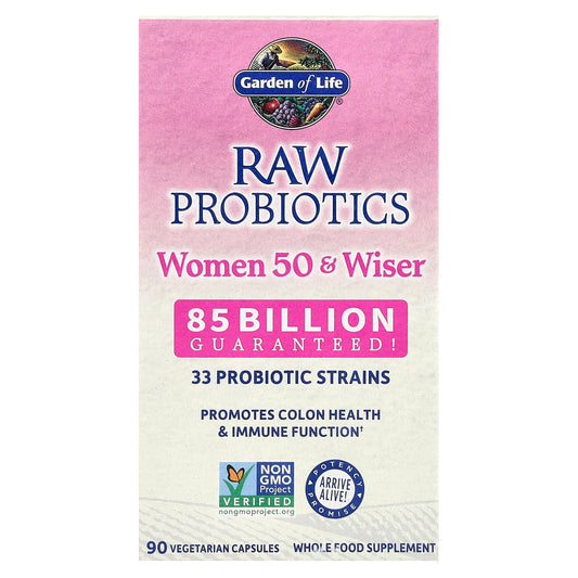 Garden of Life RAW Probiotics Women 50+ 90 Capsules - Image 1