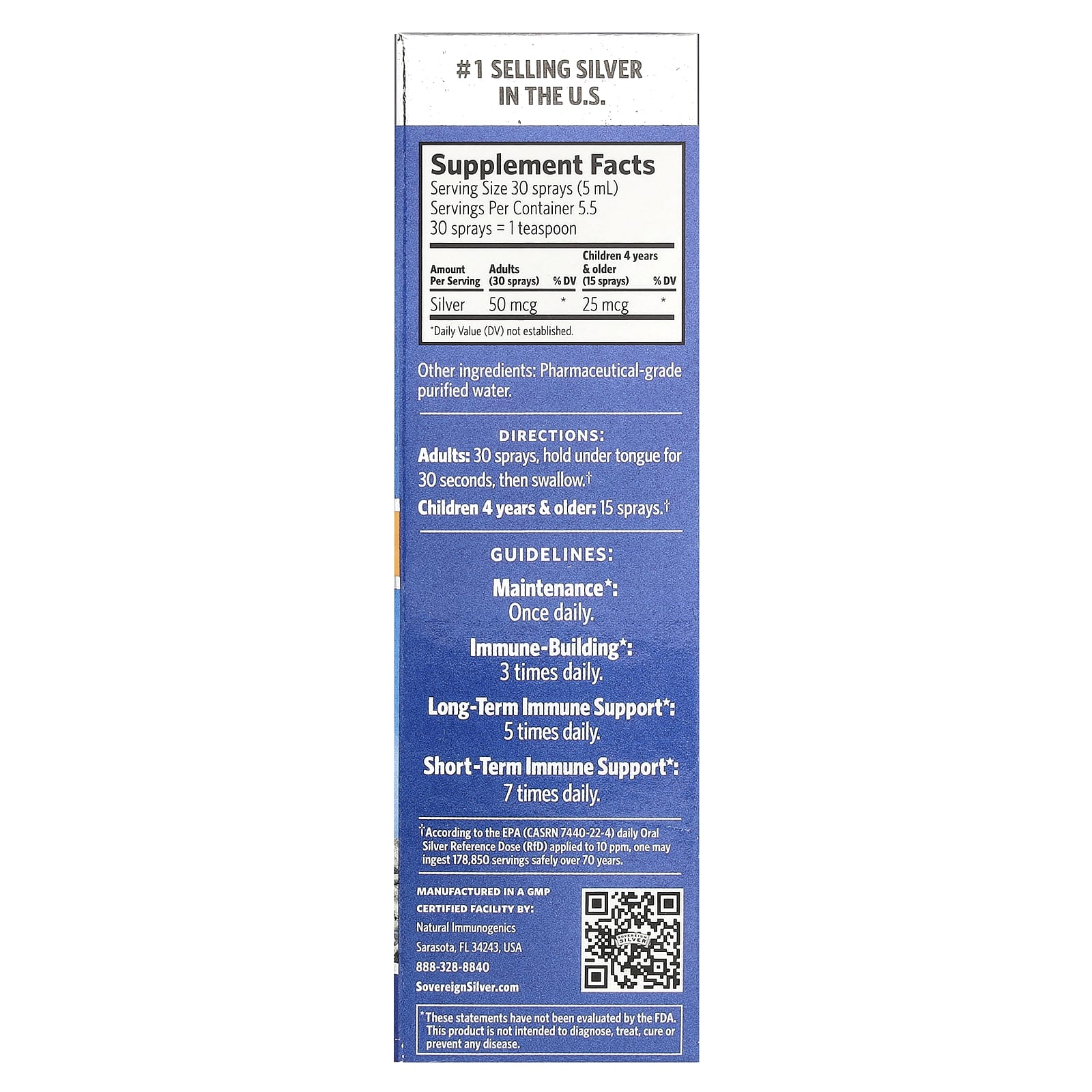 Sovereign Silver, Bio-Active Silver Hydrosol™, Fine Mist Spray, 10 ppm, 1 fl oz (29 ml) - Image 2