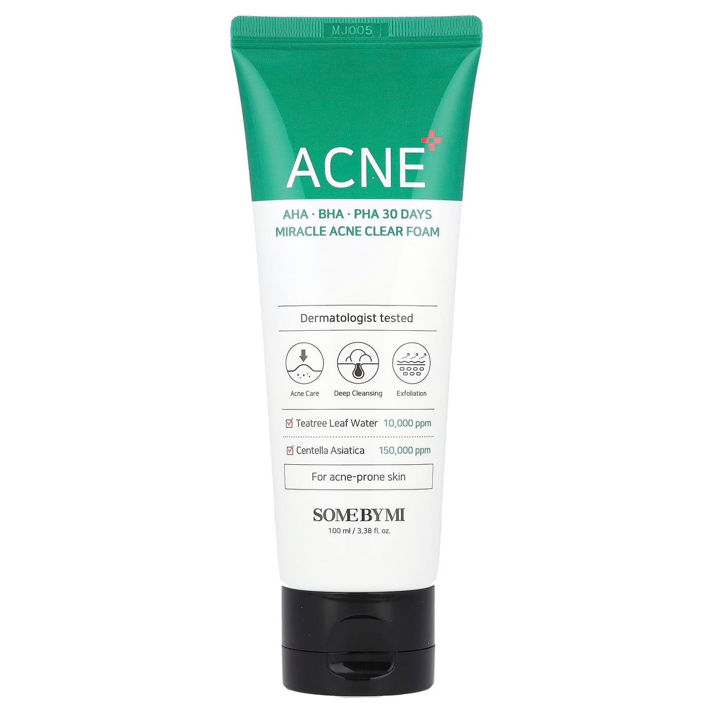 SOME BY MI, AHA, BHA, PHA 30 Days Miracle Acne Clear Foam, 3.38 fl oz (100 ml) - Image 1