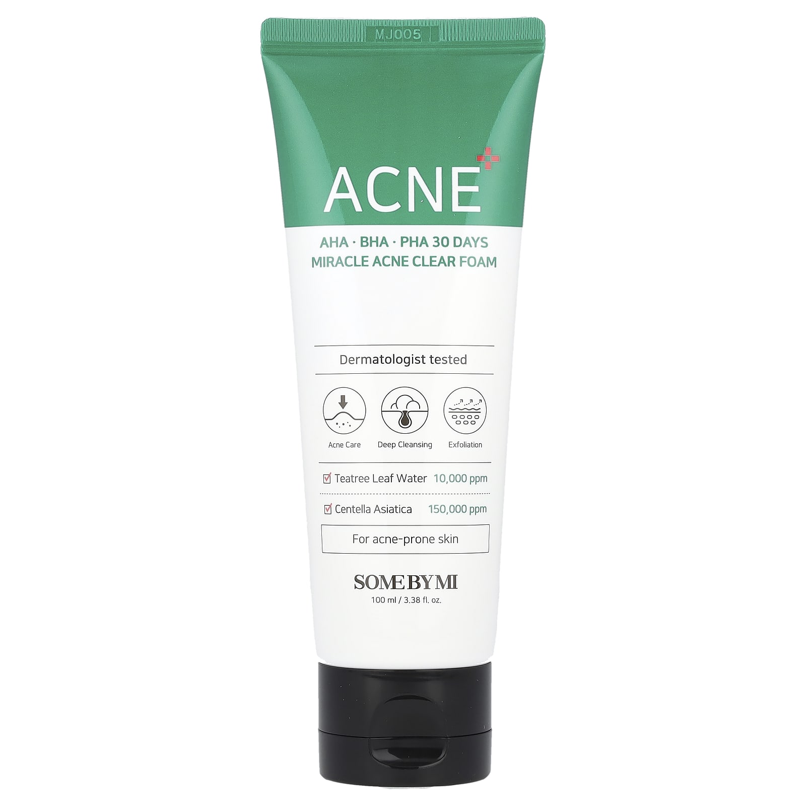 SOME BY MI, AHA, BHA, PHA 30 Days Miracle Acne Clear Foam, 3.38 fl oz (100 ml) - Image 1