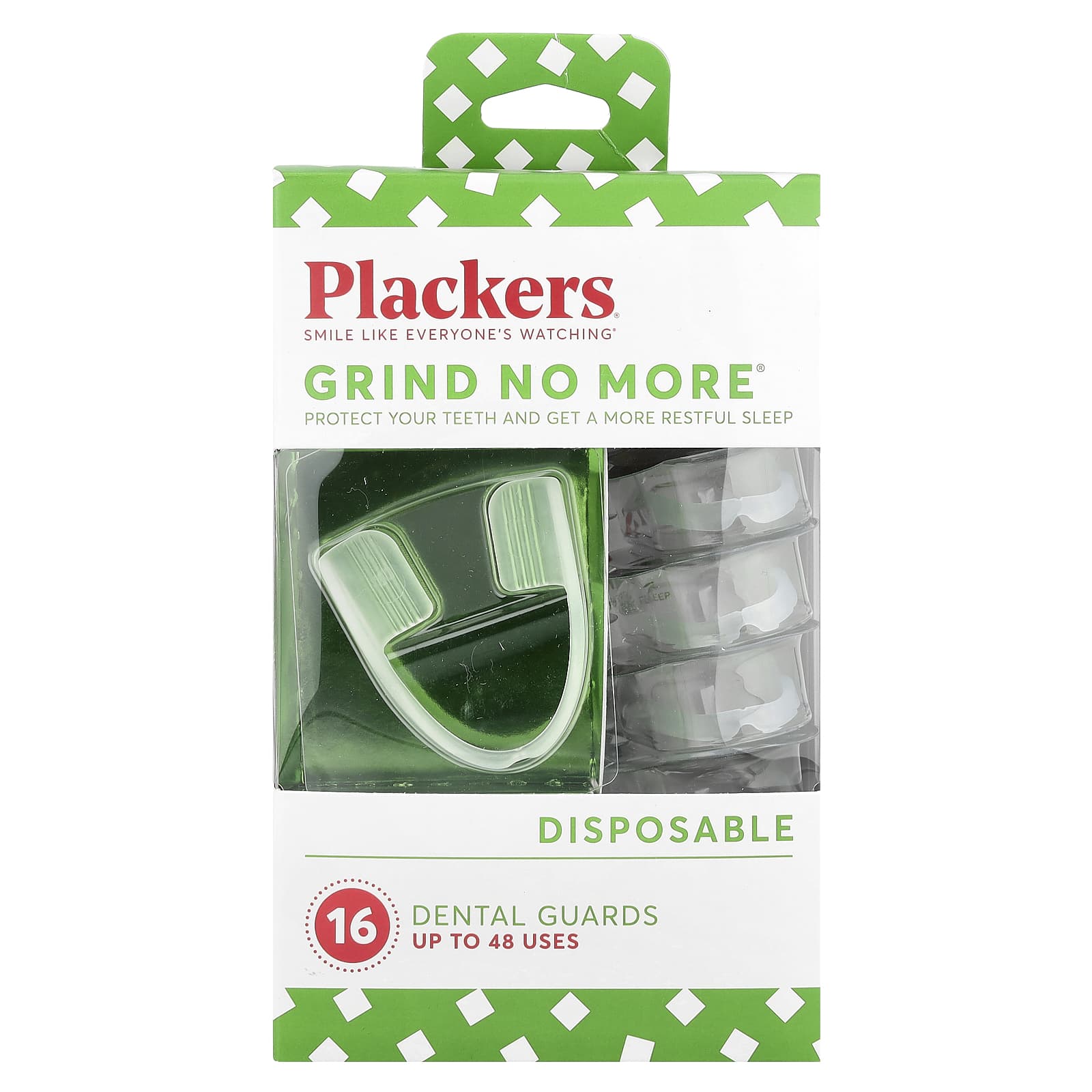 Plackers, Grind No More®, Disposable, Dental Guards, 16 Count - Image 1