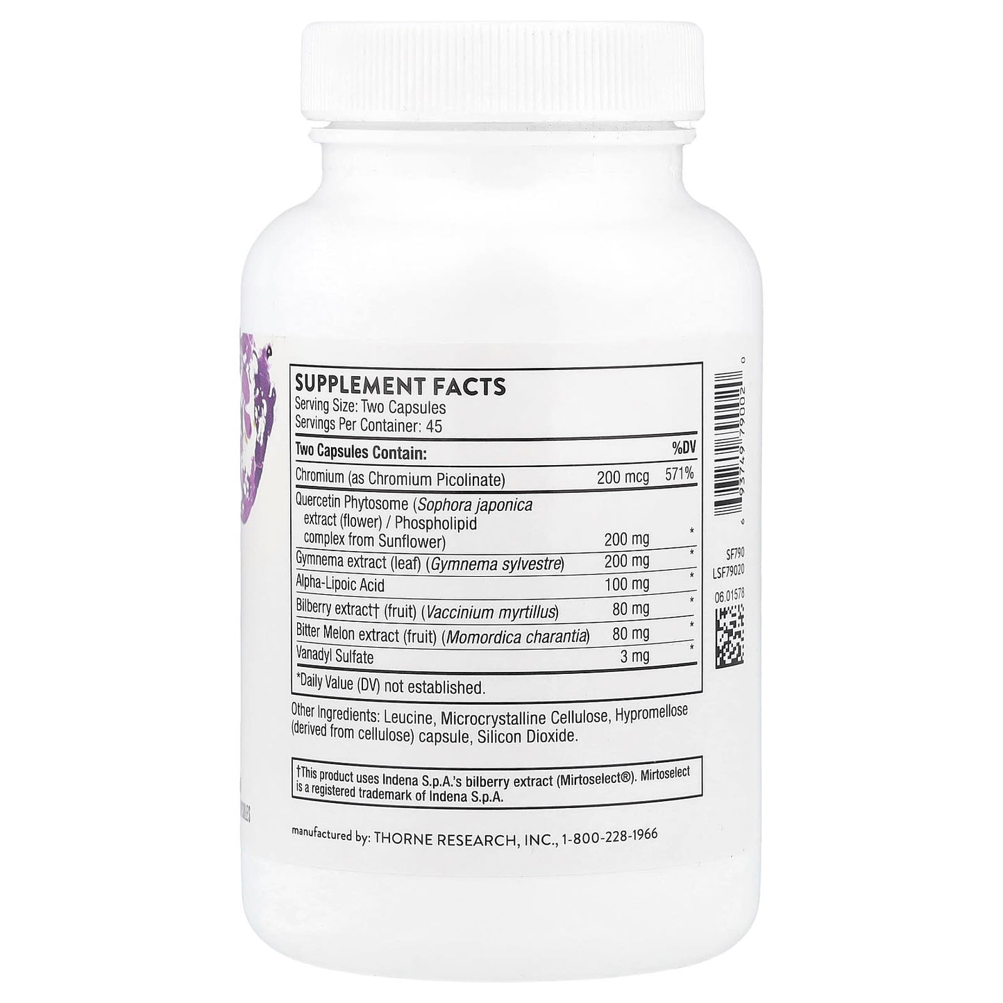 Thorne, Diabenil®, 90 Capsules - Image 2