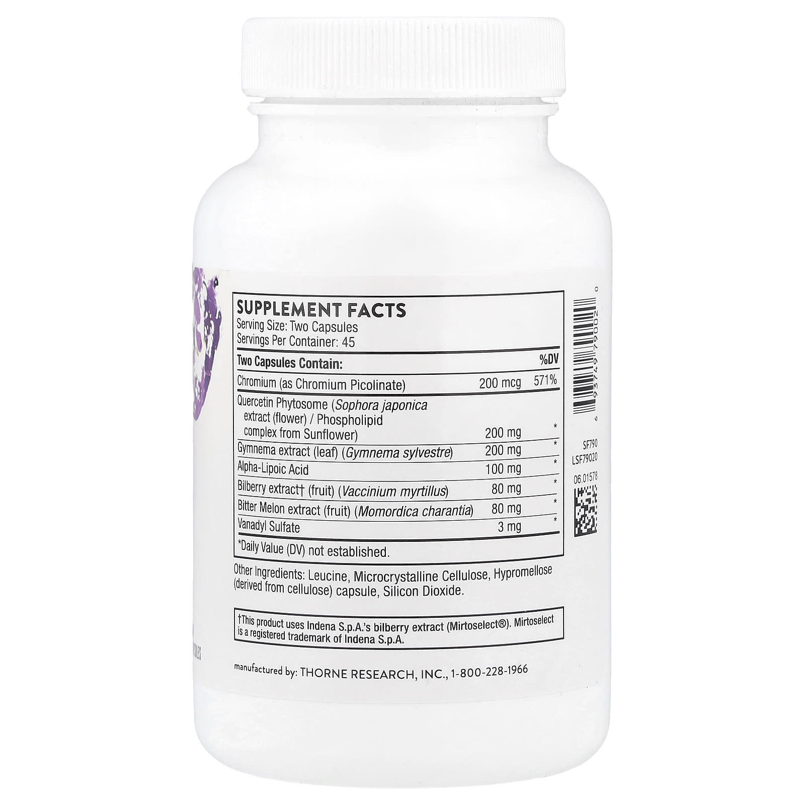 Thorne, Diabenil®, 90 Capsules - Image 2