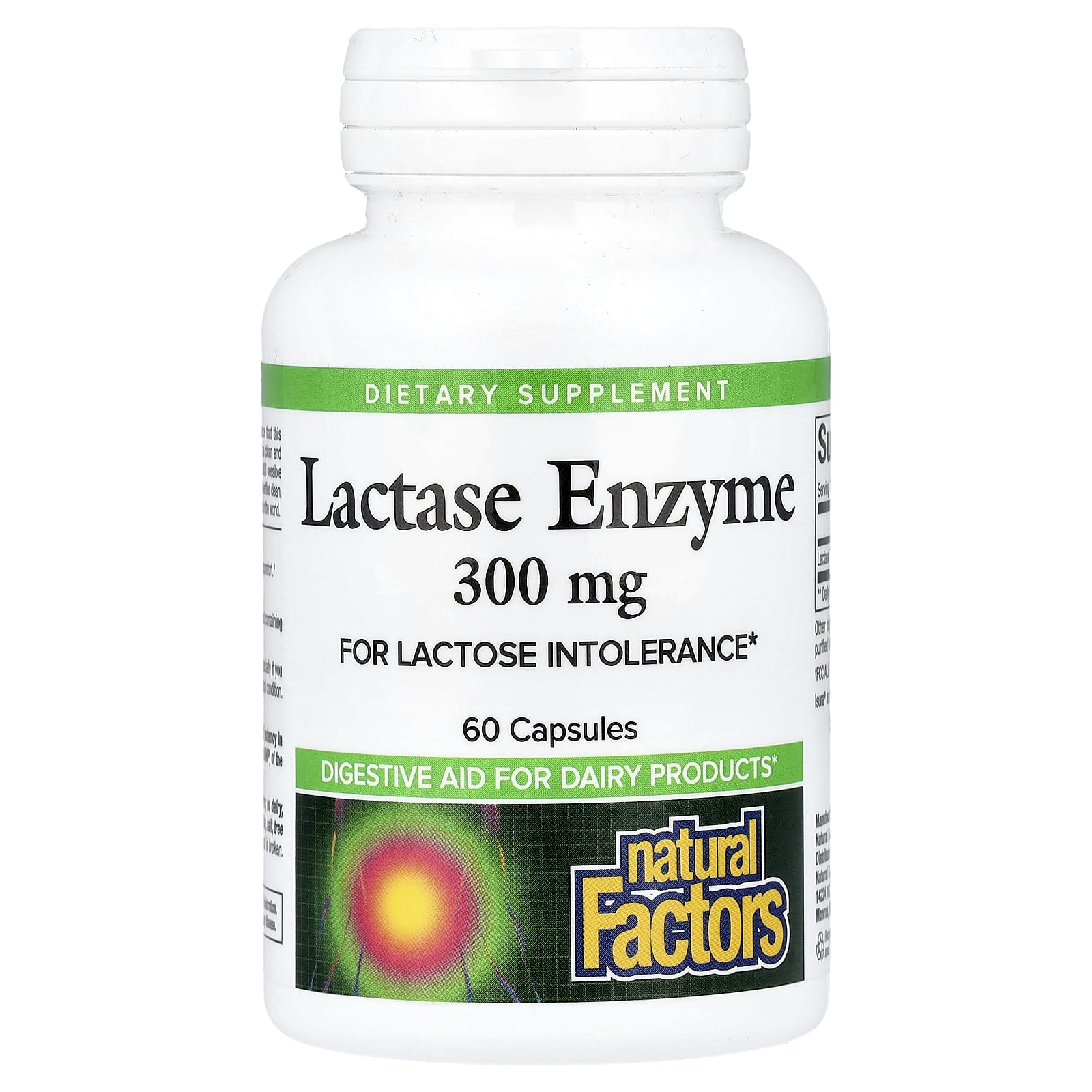 Natural Factors, Lactase Enzyme, 300 mg, 60 Capsules - Image 1