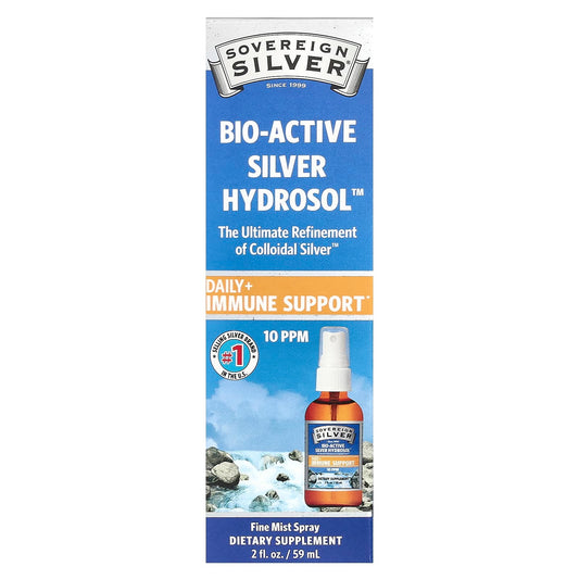 Sovereign Silver, Bio-Active Silver Hydrosol™, Fine Mist Spray, 10 PPM, 2 fl oz (59 ml) - Image 1
