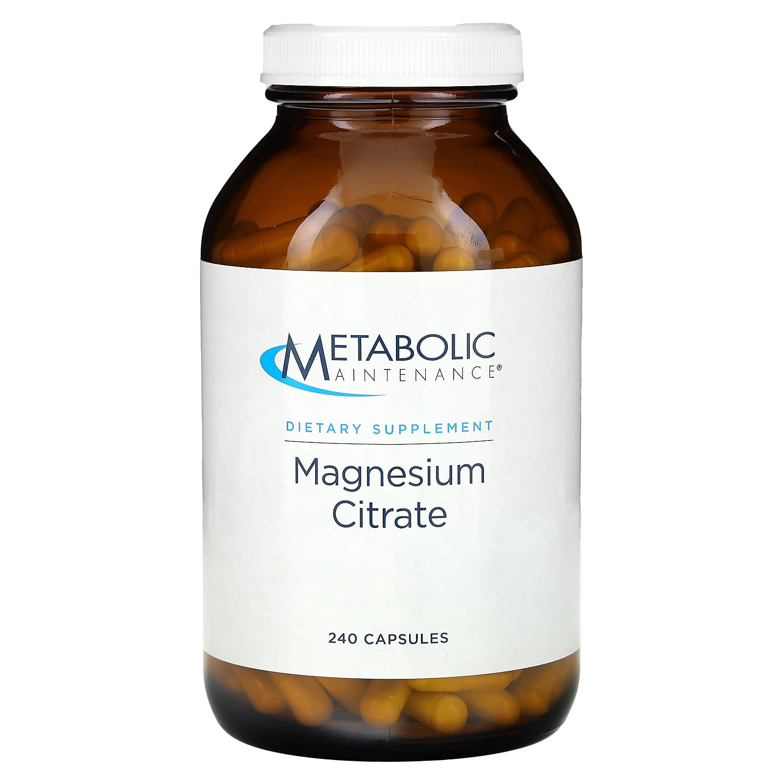 Metabolic Maintenance, Magnesium Citrate, 240 Capsules - Image 1