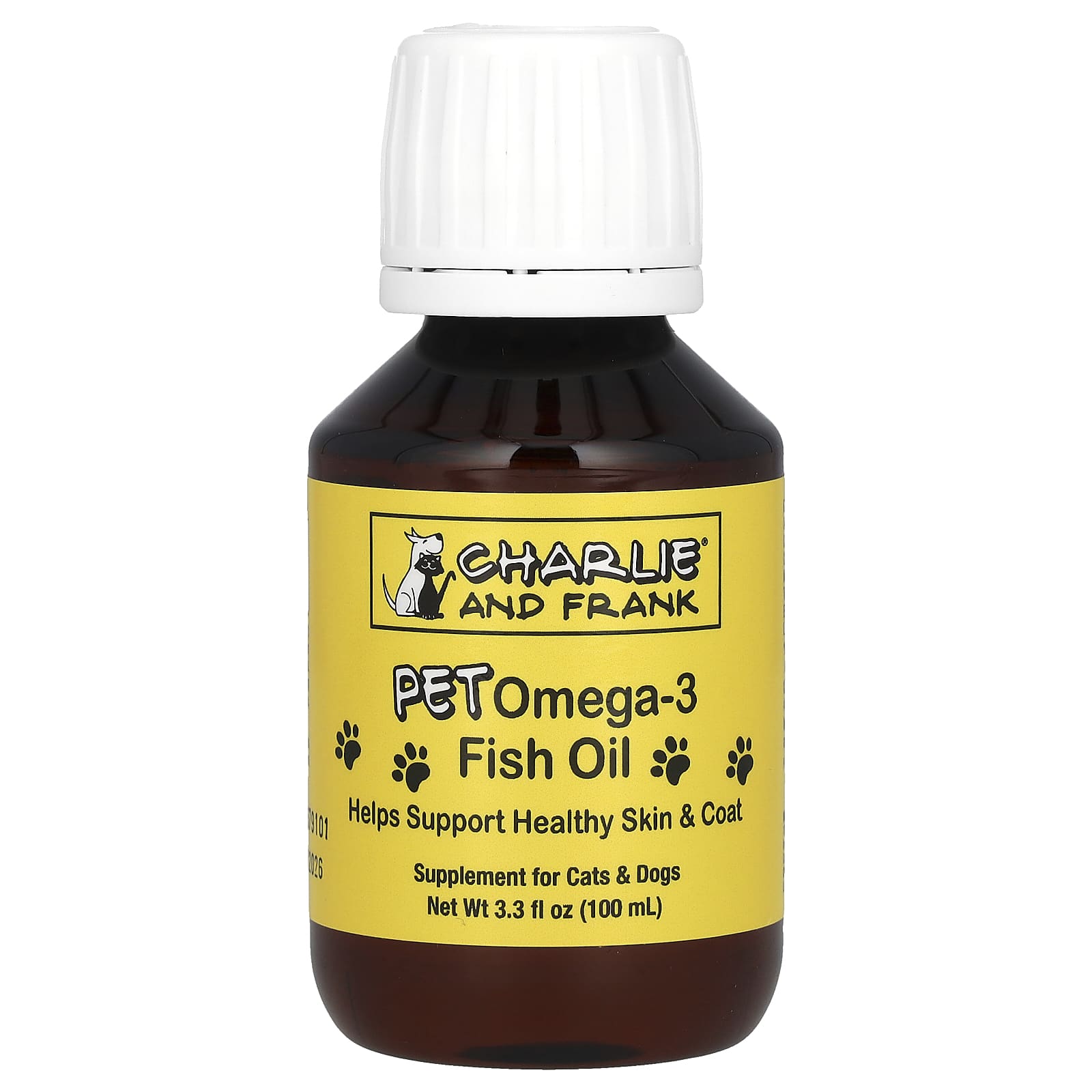 Norwegian Omega-3 Fish Oil Supplement for Cats & Dogs - 3.3 fl oz - Image 1