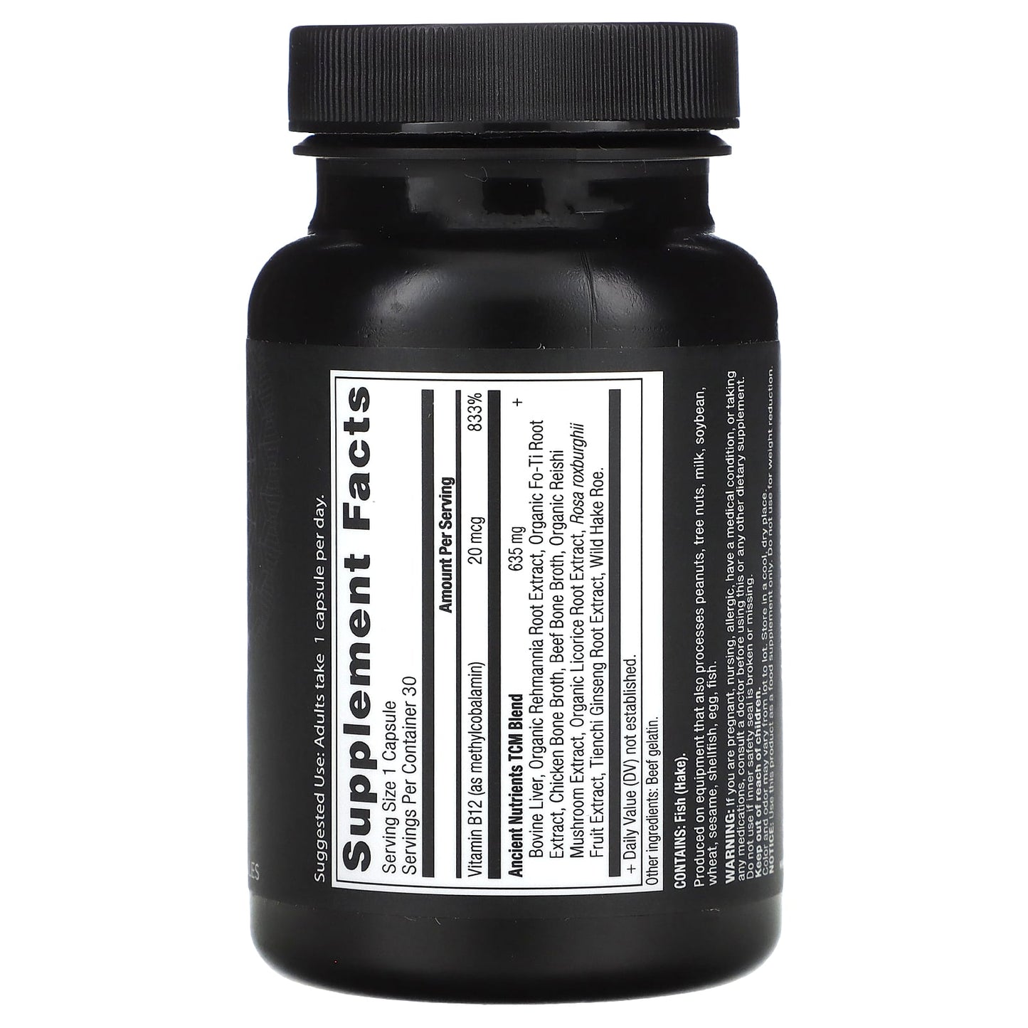 Ancient Nutrition Vitamin B-12 Supplement for Energy and Immune Support - Image 2