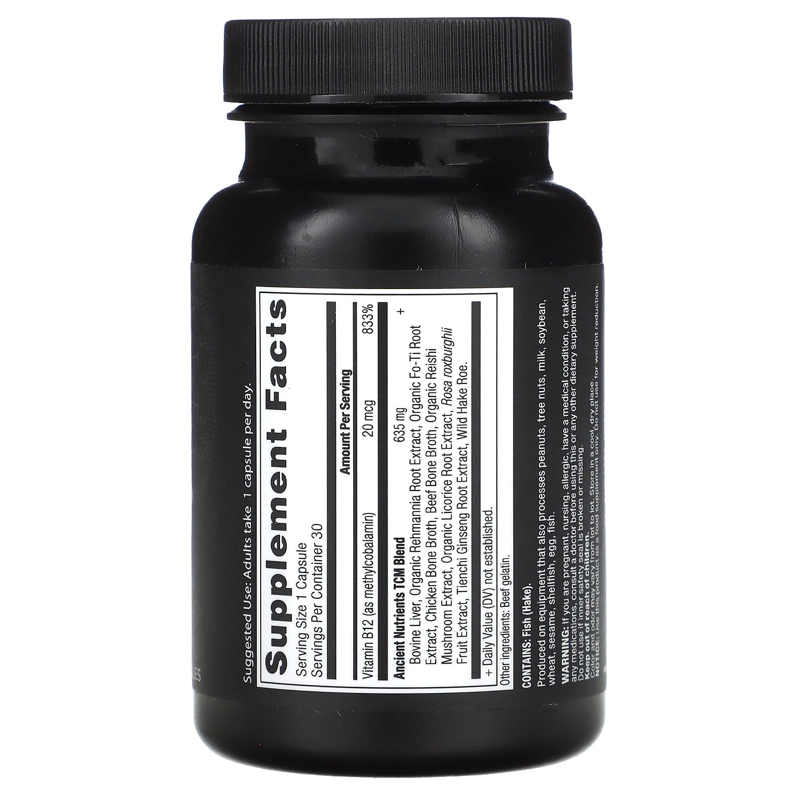 Ancient Nutrition Vitamin B-12 Supplement for Energy and Immune Support - Image 2