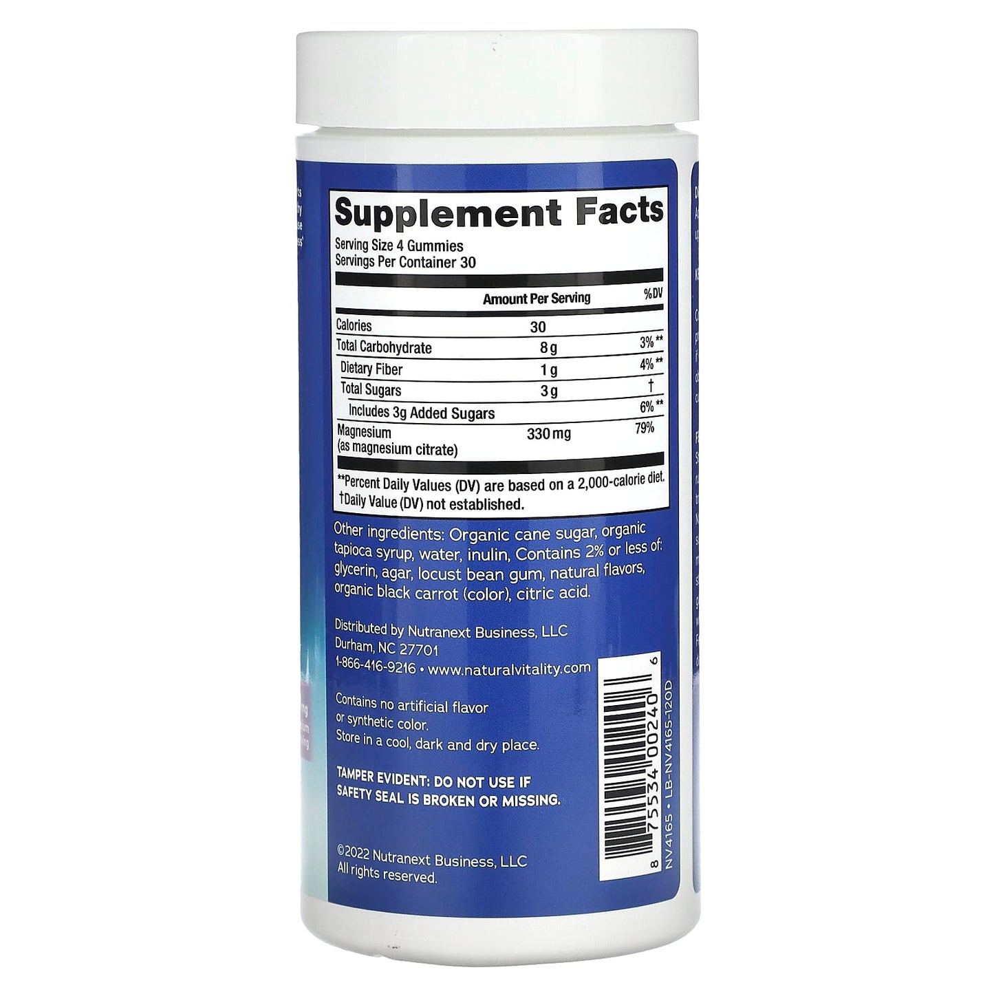 Natural Vitality, CALM Gummies, Magnesium Supplement, Raspberry-Lemon, 120 Gummies (82.5 mg per Gummy) - Image 2