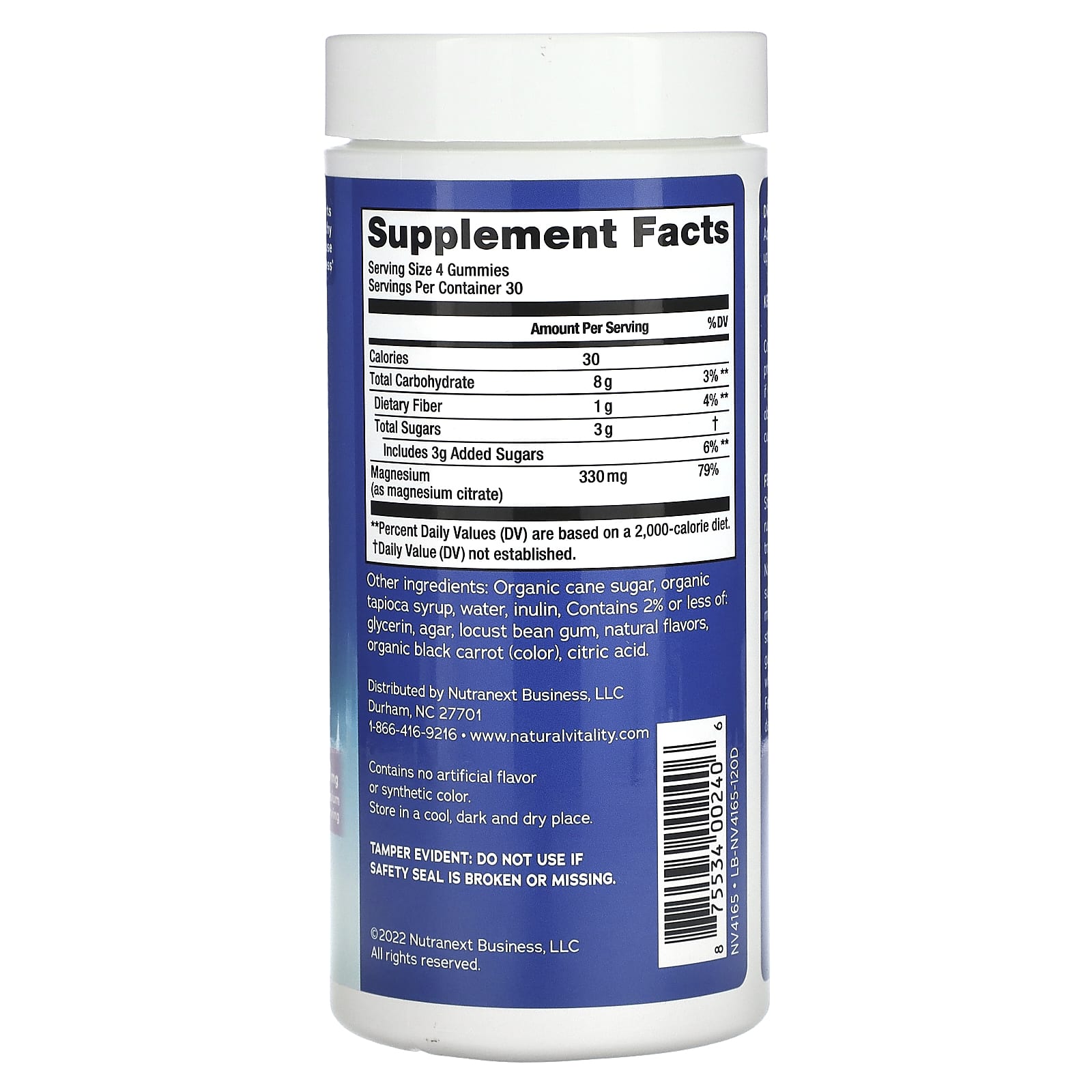 Natural Vitality, CALM Gummies, Magnesium Supplement, Raspberry-Lemon, 120 Gummies (82.5 mg per Gummy) - Image 2