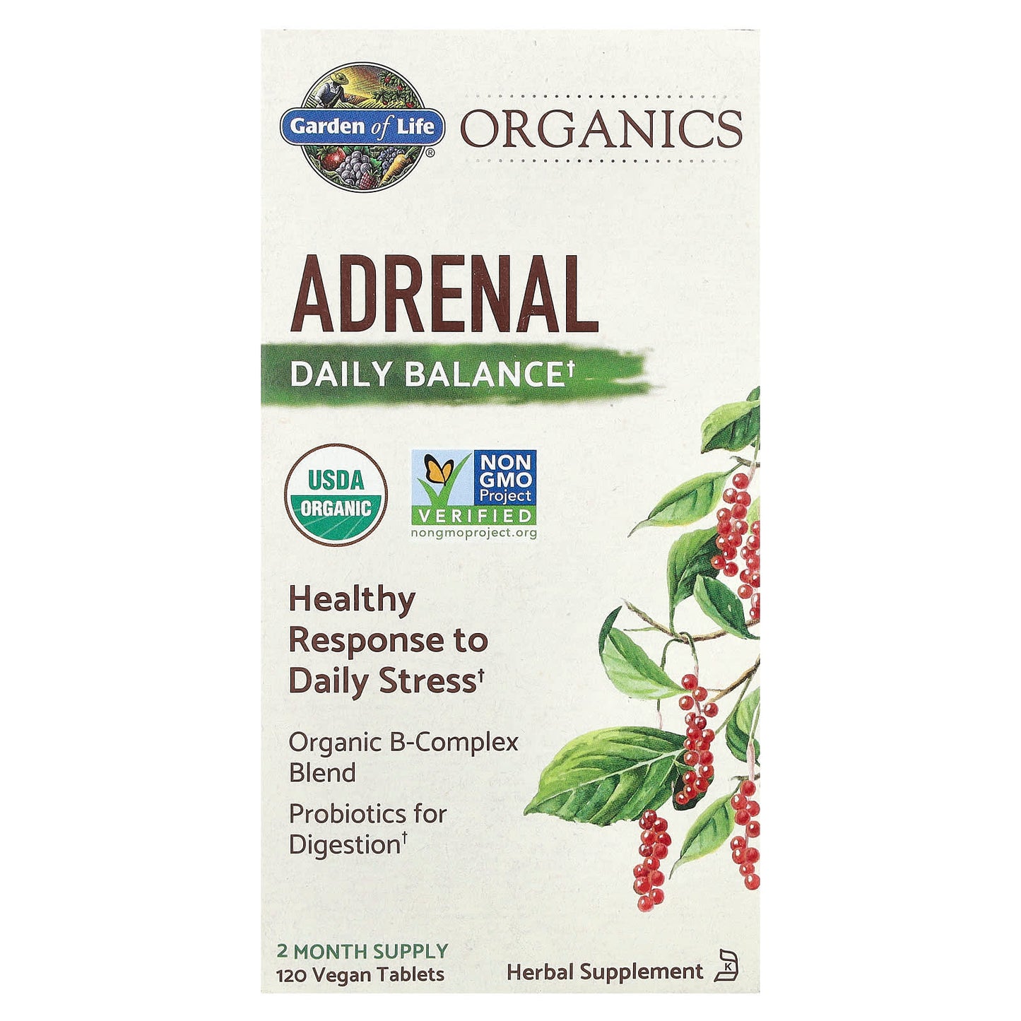 Organic Stress Relief with Garden of Life Adrenal Daily Balance - Image 1