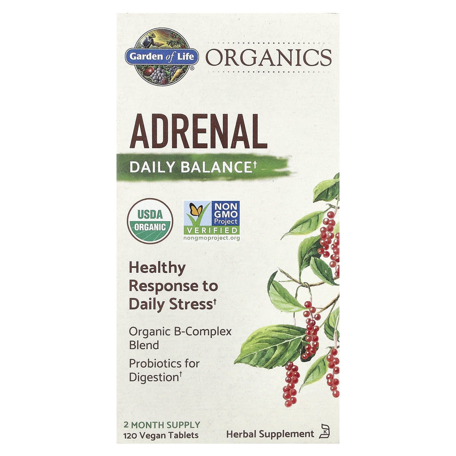 Organic Stress Relief with Garden of Life Adrenal Daily Balance - Image 1