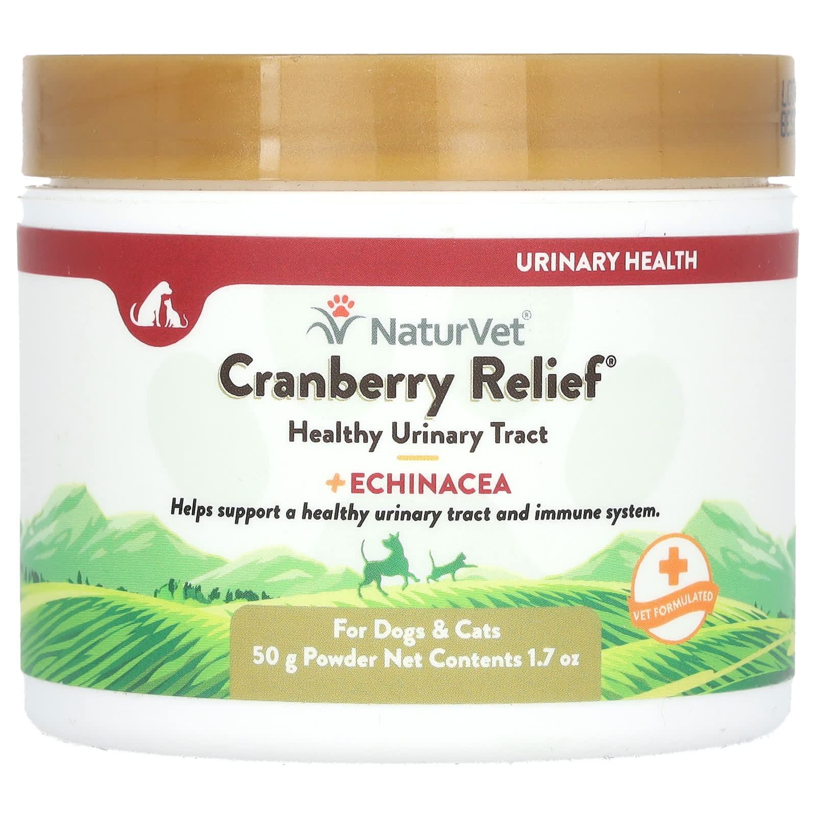 NaturVet, Cranberry Relief, Plus Echinacea, For Dogs & Cats, 1.7 oz (50 g)