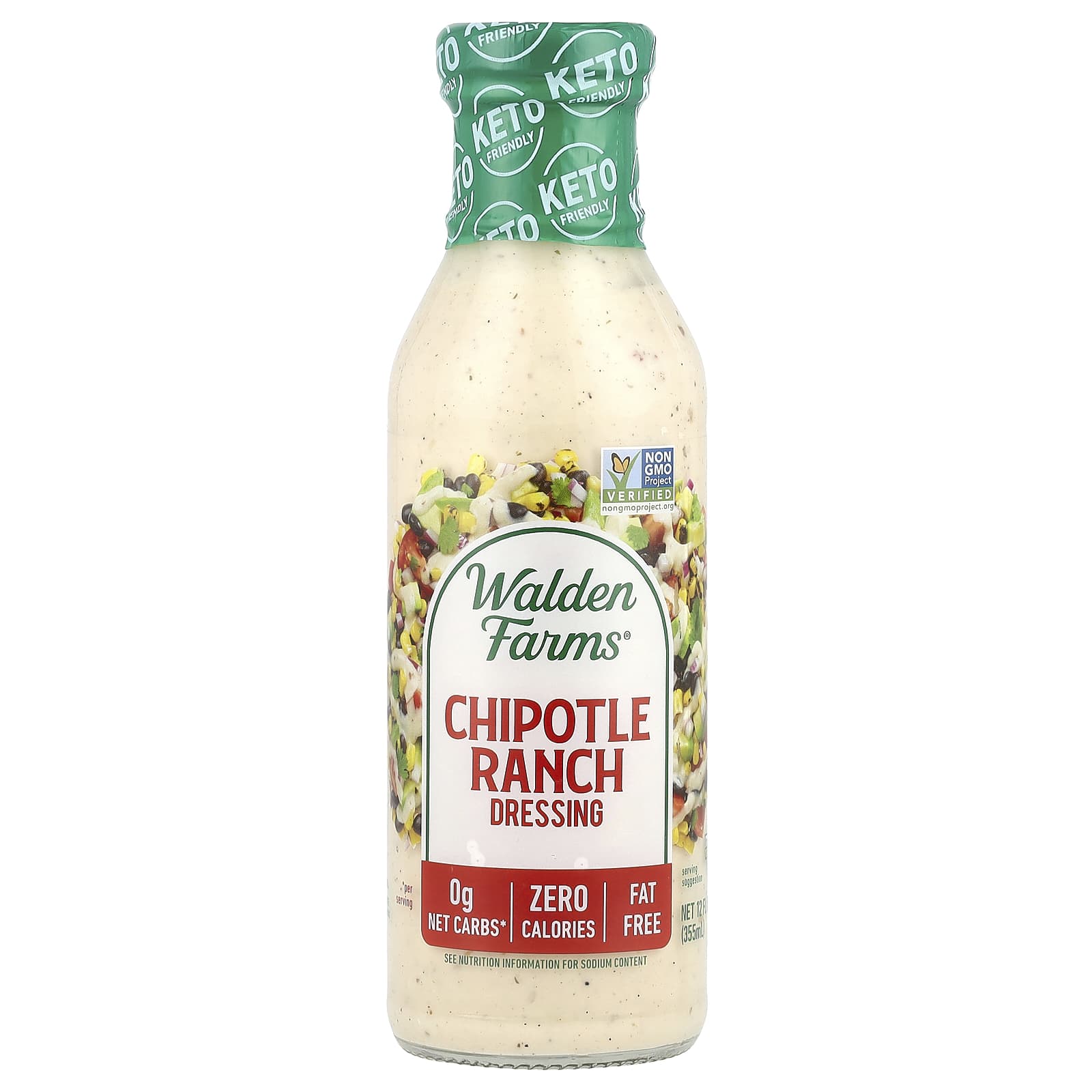 Walden Farms, Chipotle Ranch Dressing, 12 fl oz (355 ml) - Image 1