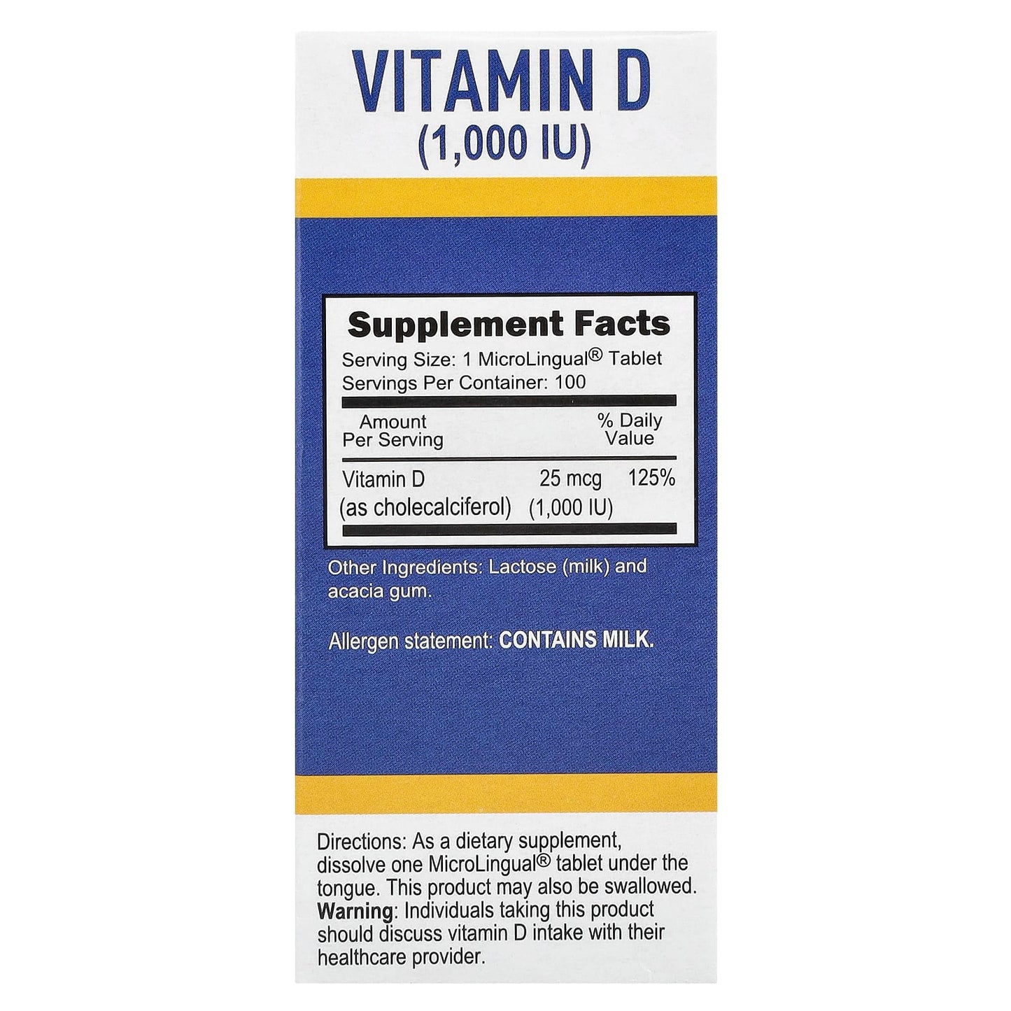 Superior Source, D3, Extra Strength, 25 mcg (1,000 IU), 100 MicroLingual® Instant Dissolve Tablets - Image 2