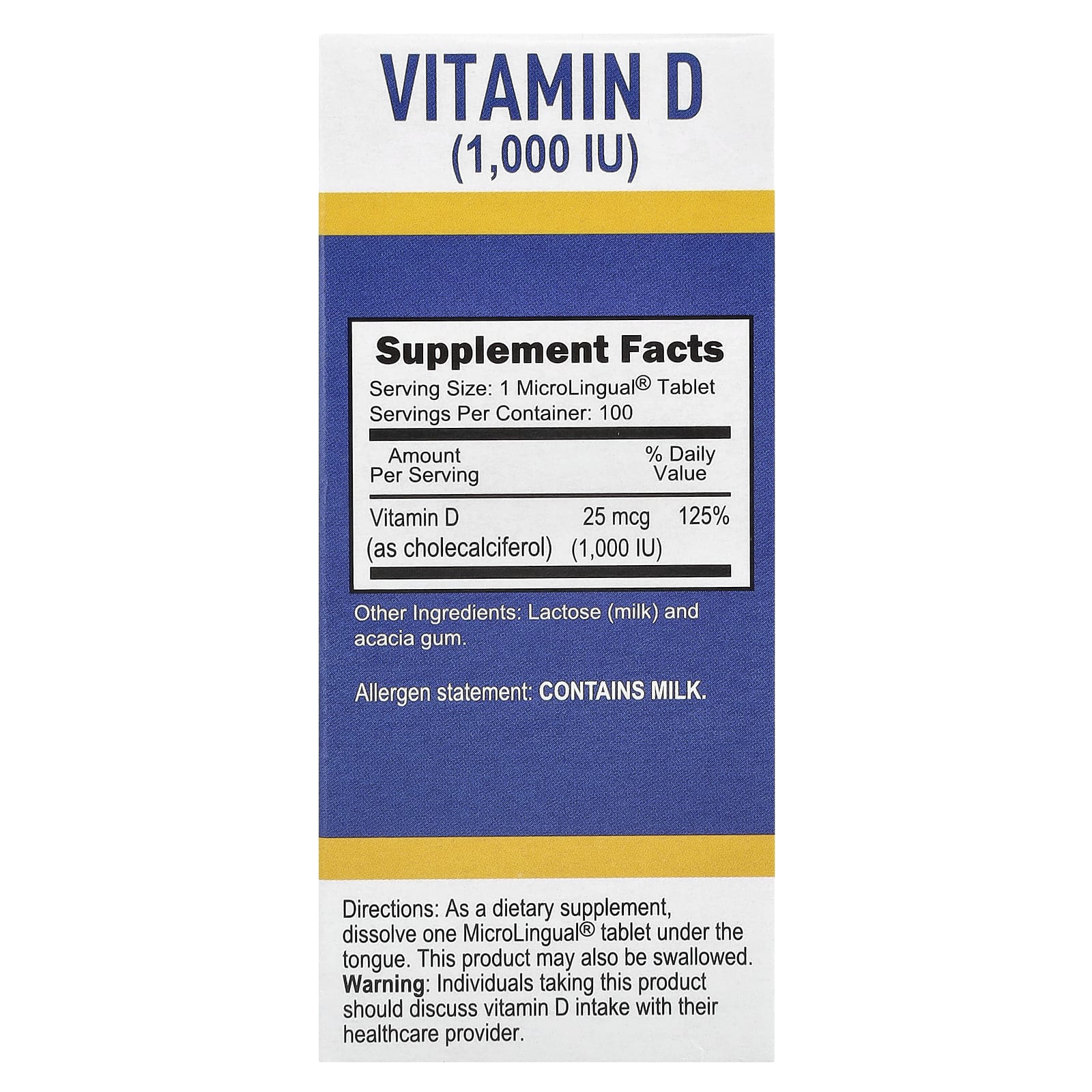 Superior Source, D3, Extra Strength, 25 mcg (1,000 IU), 100 MicroLingual® Instant Dissolve Tablets - Image 2