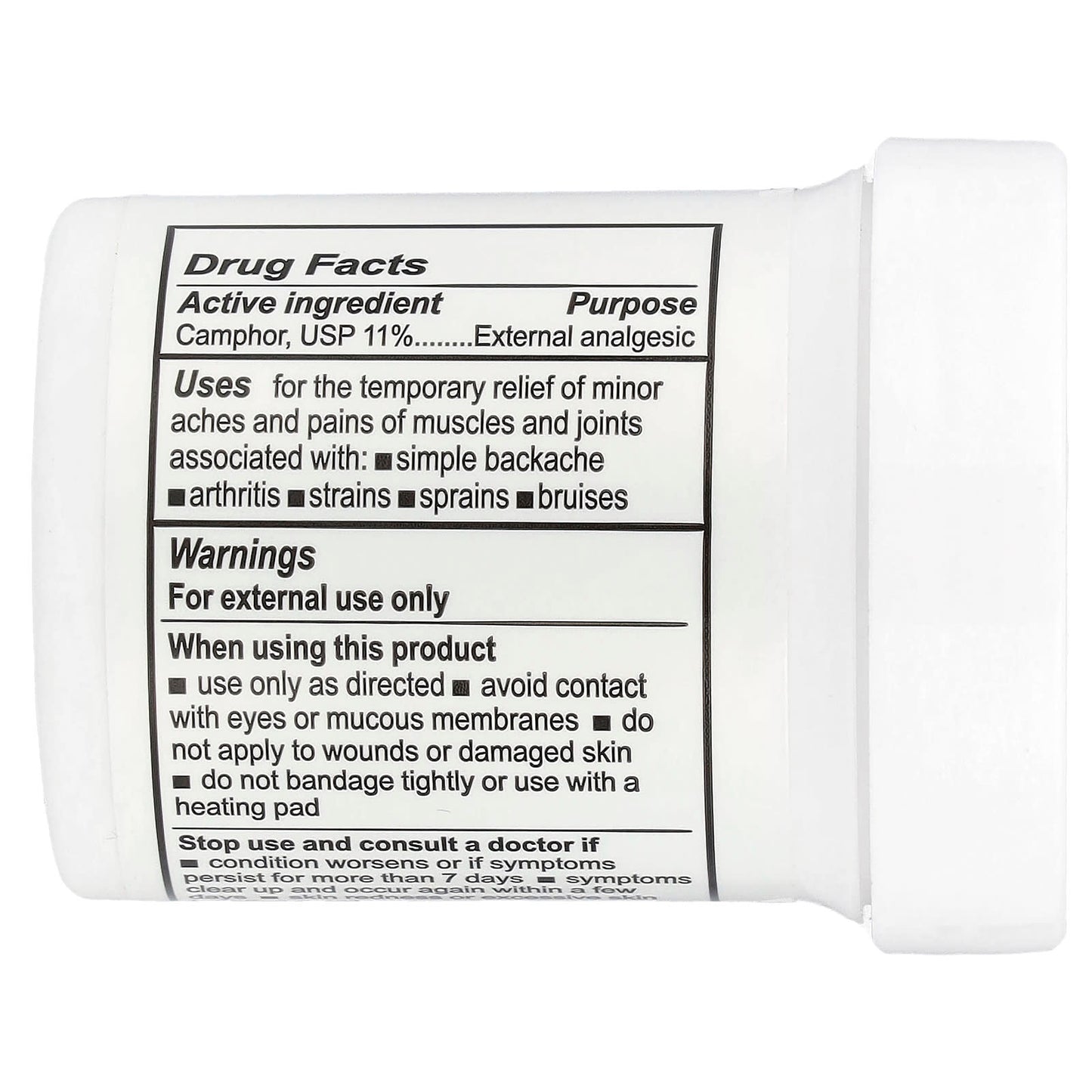 De La Cruz Camphor Pain Relief Ointment, 11% - Fast, Long-Lasting Relief - Image 2