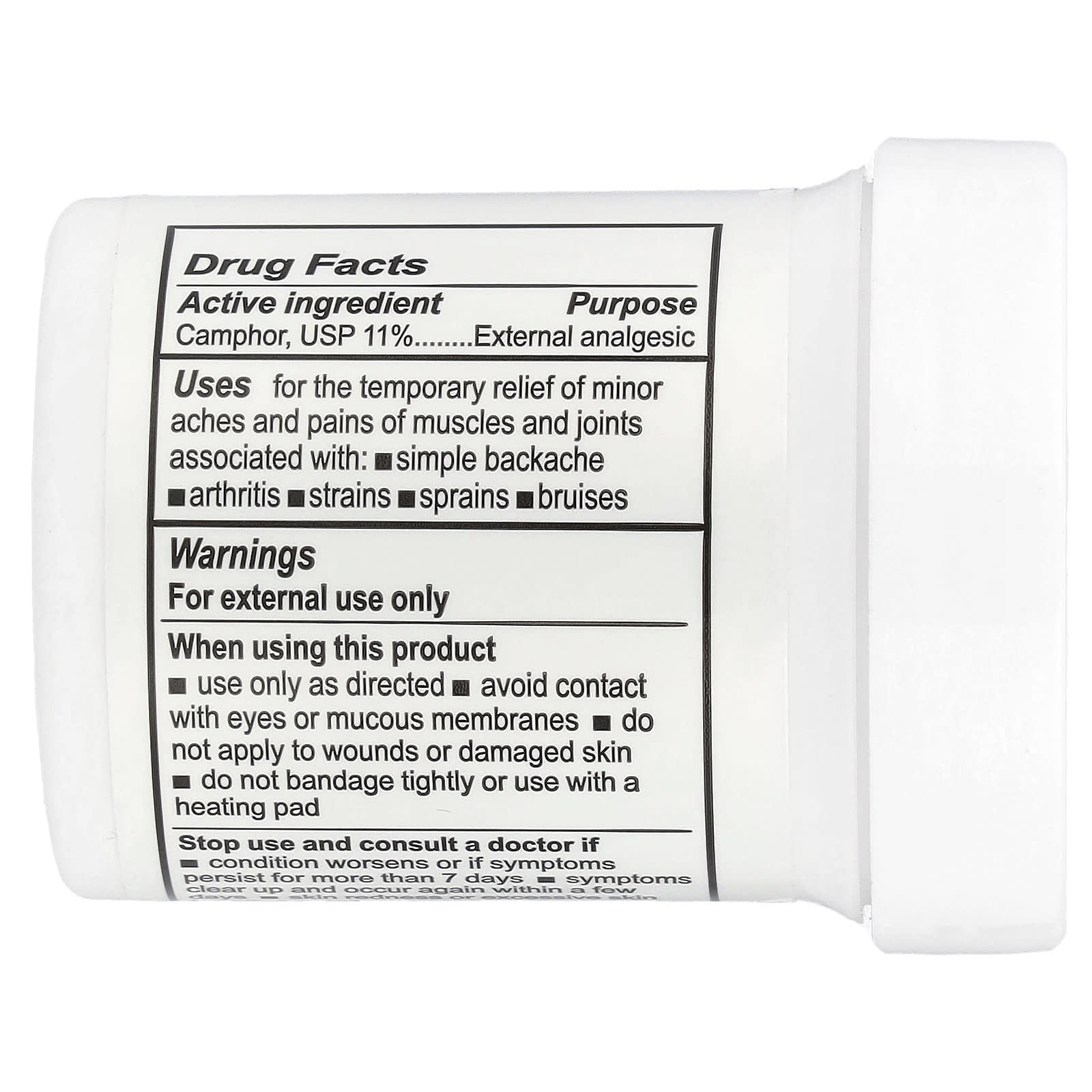 De La Cruz Camphor Pain Relief Ointment, 11% - Fast, Long-Lasting Relief - Image 2