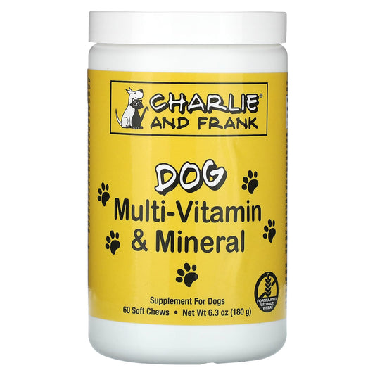 Charlie & Frank Dog Multi-Vitamin & Mineral Soft Chews - Supports Healthy Body & Fresh Breath - Image 1
