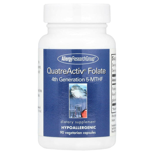 4th Generation Folate Supplement by Allergy Research Group - 90 Capsules - Image 1