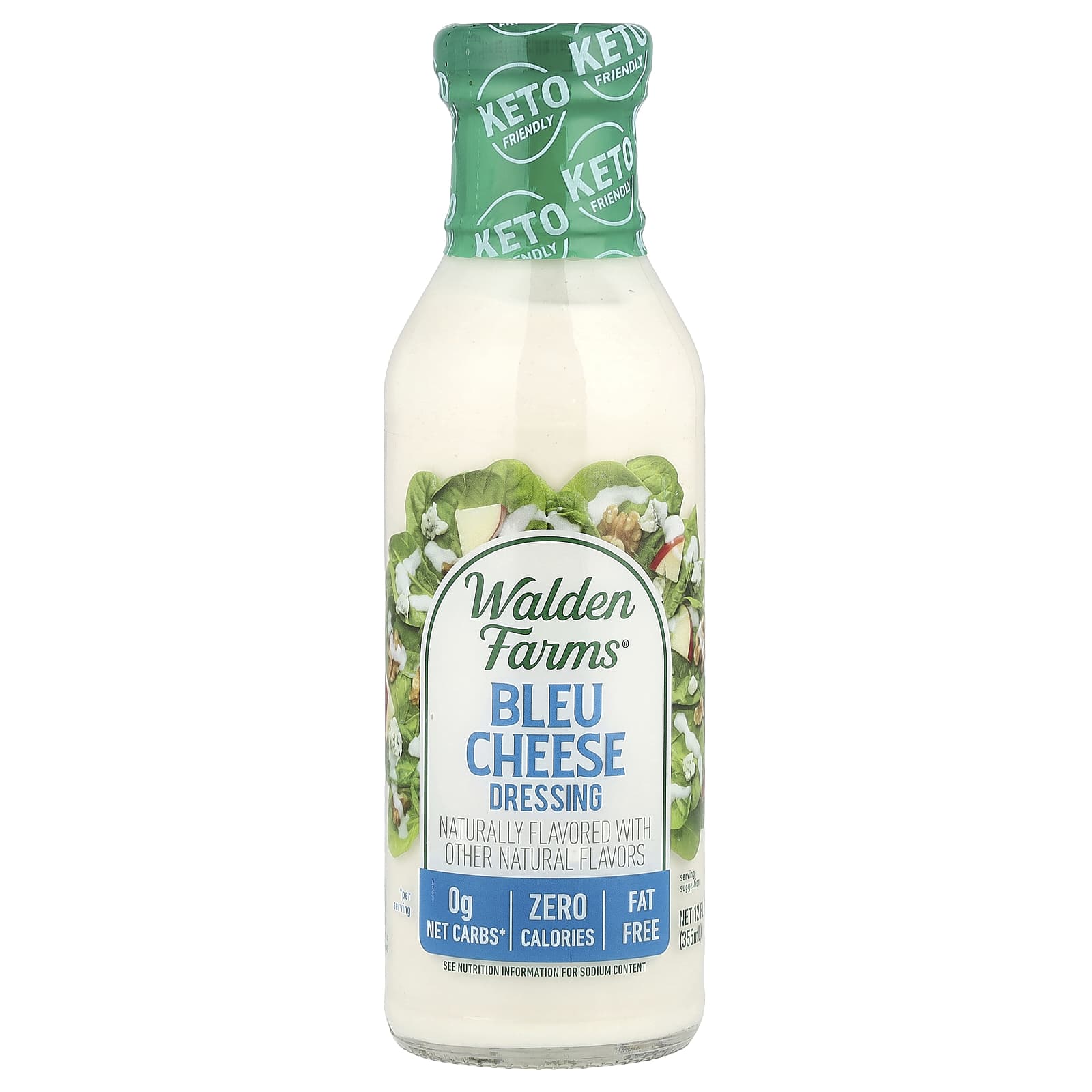 Walden Farms, Bleu Cheese Dressing, 12 fl oz (355 ml) - Image 1