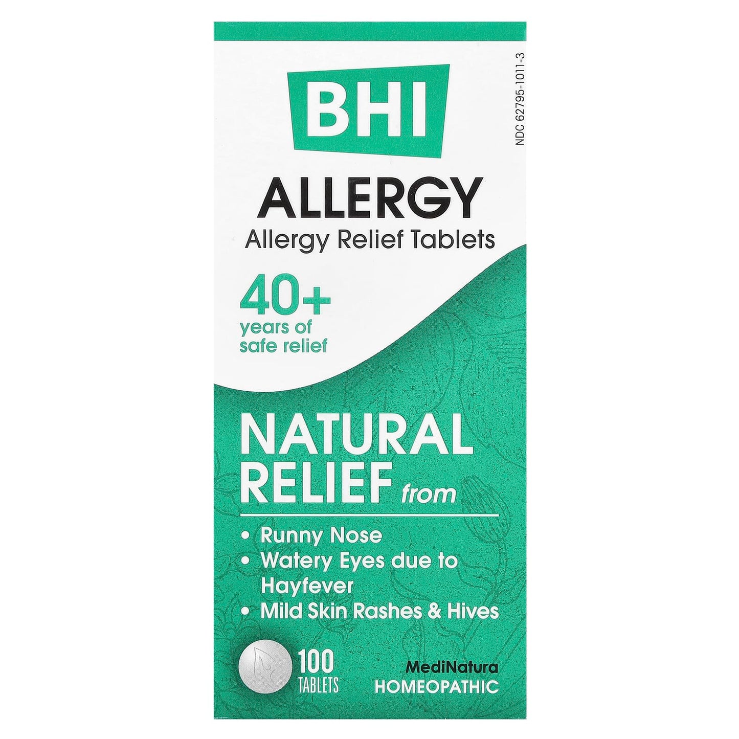 MediNatura, BHI, Allergy Relief, 100 Tablets - Image 1