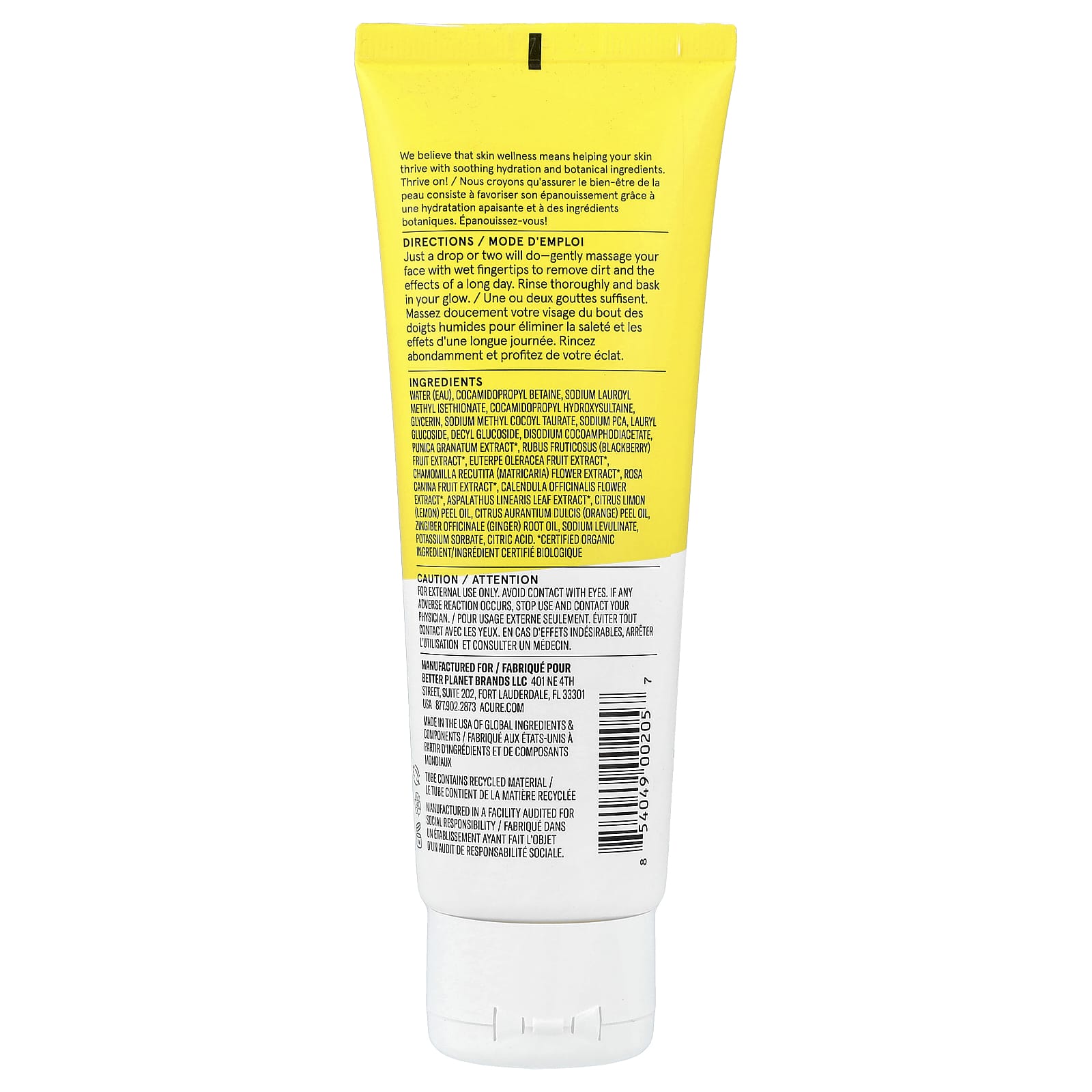 ACURE, Brightening Cleansing Gel™, 4 fl oz (118 ml)