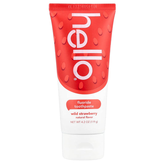 Hello Wild Strawberry Toothpaste for Kids, 2+ Years, 4.2 oz - Image 1