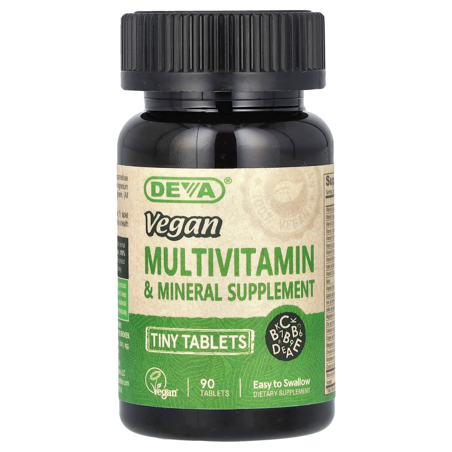 Deva Vegan Multivitamin & Mineral Supplement for Easy Swallowing - Image 1