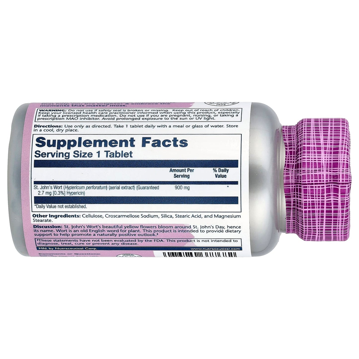 Solaray, Vital Extracts, St. John's Wort , 900 mg, 60 Tablets - Image 2