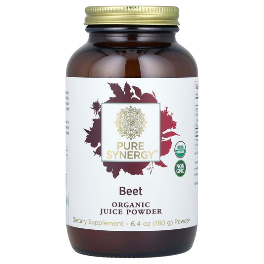 Pure Synergy, Beet, Organic Juice Powder, 6.4 oz (180 g) - Image 1