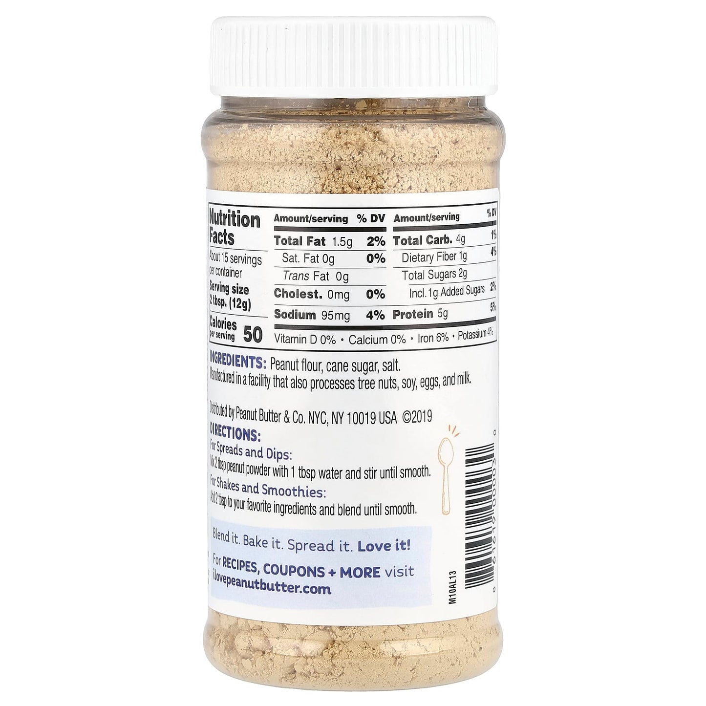 Peanut Butter & Co., Peanut Powder, Original, 6.5 oz (184 g) - Image 2